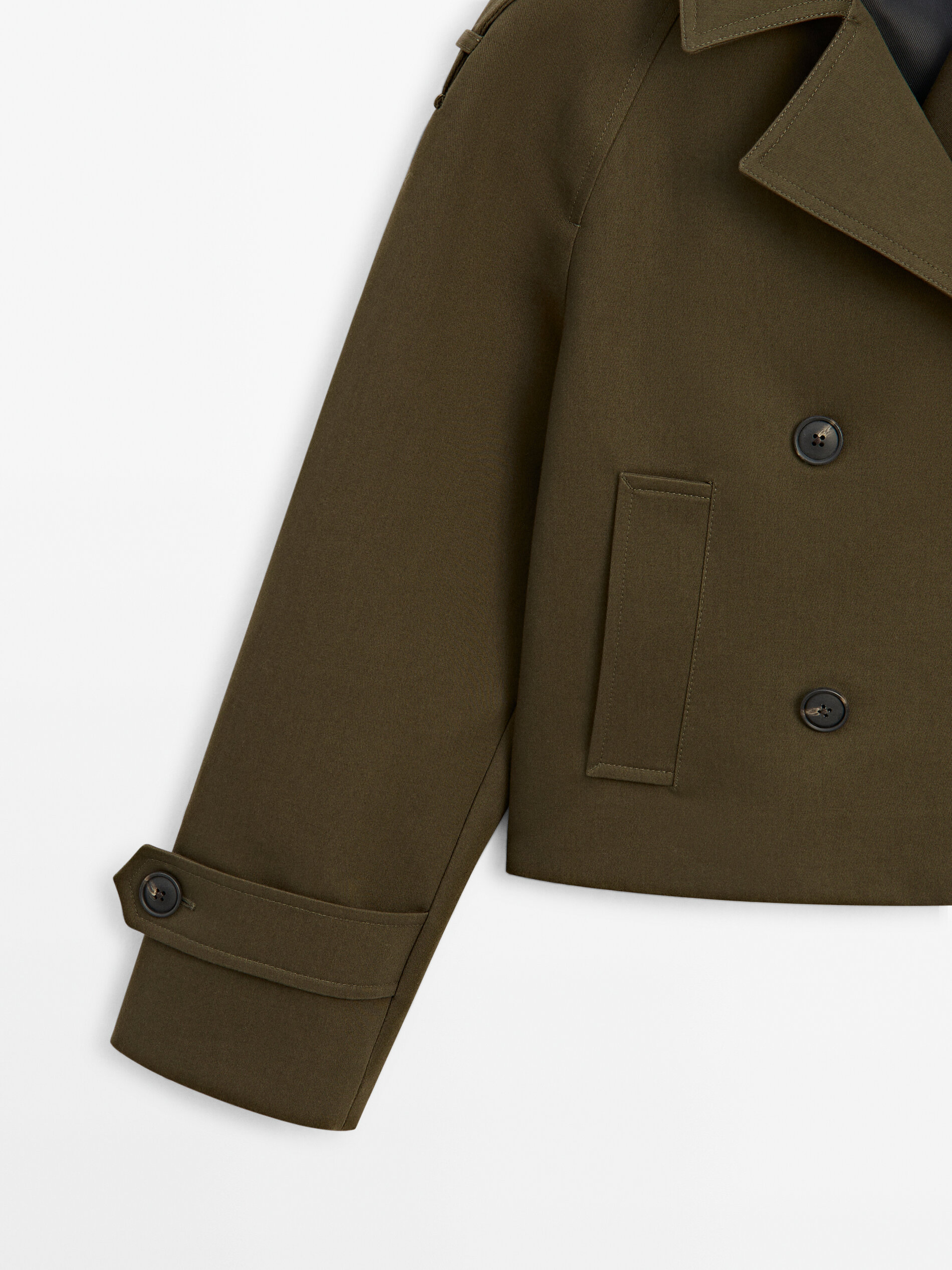 Superdry cropped azure trench coat sale