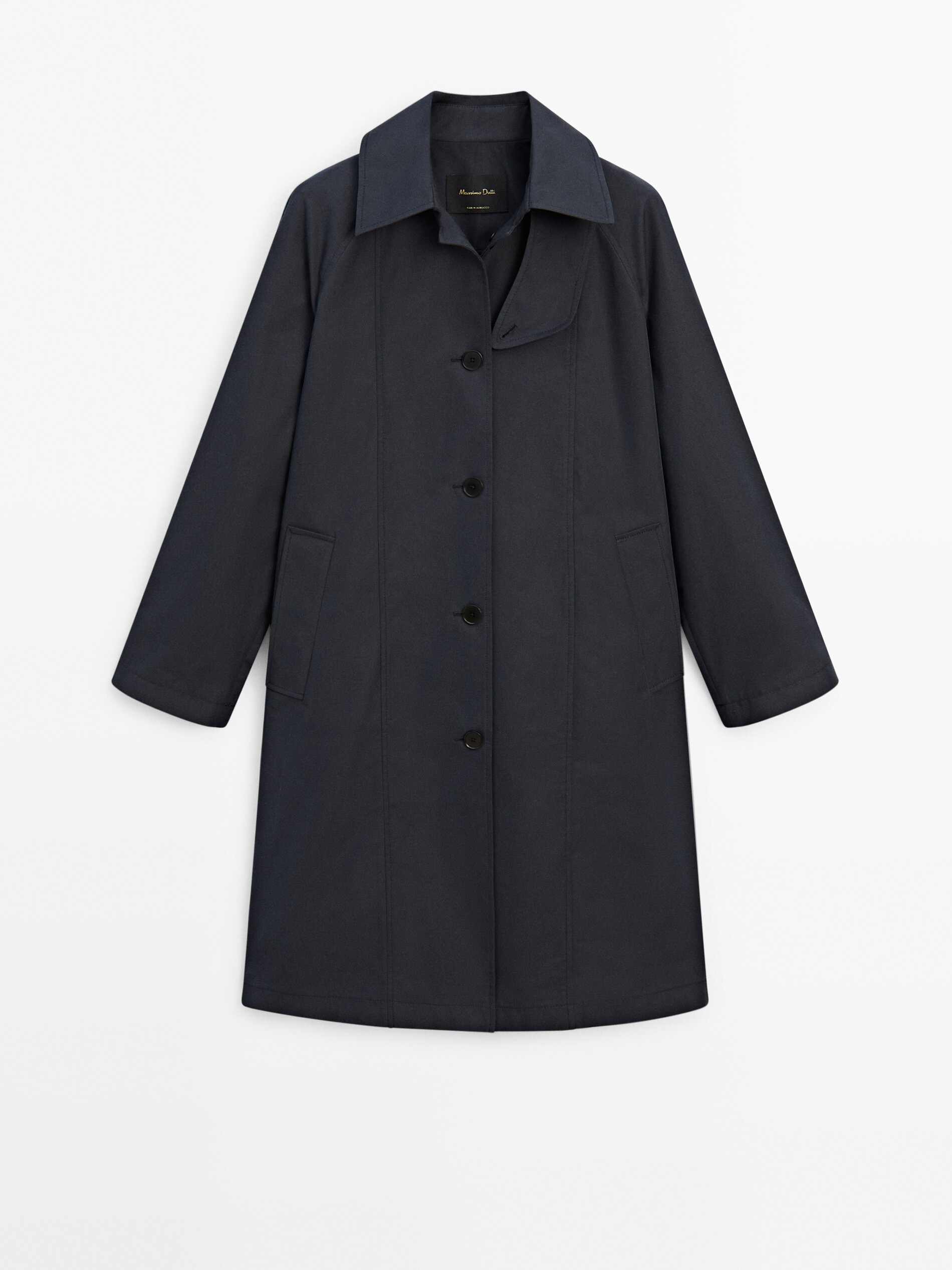 Men blocktech single deals breasted coat