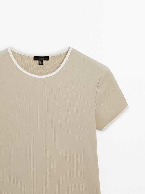 Camisetas de manga corta mujer - Massimo Dutti
