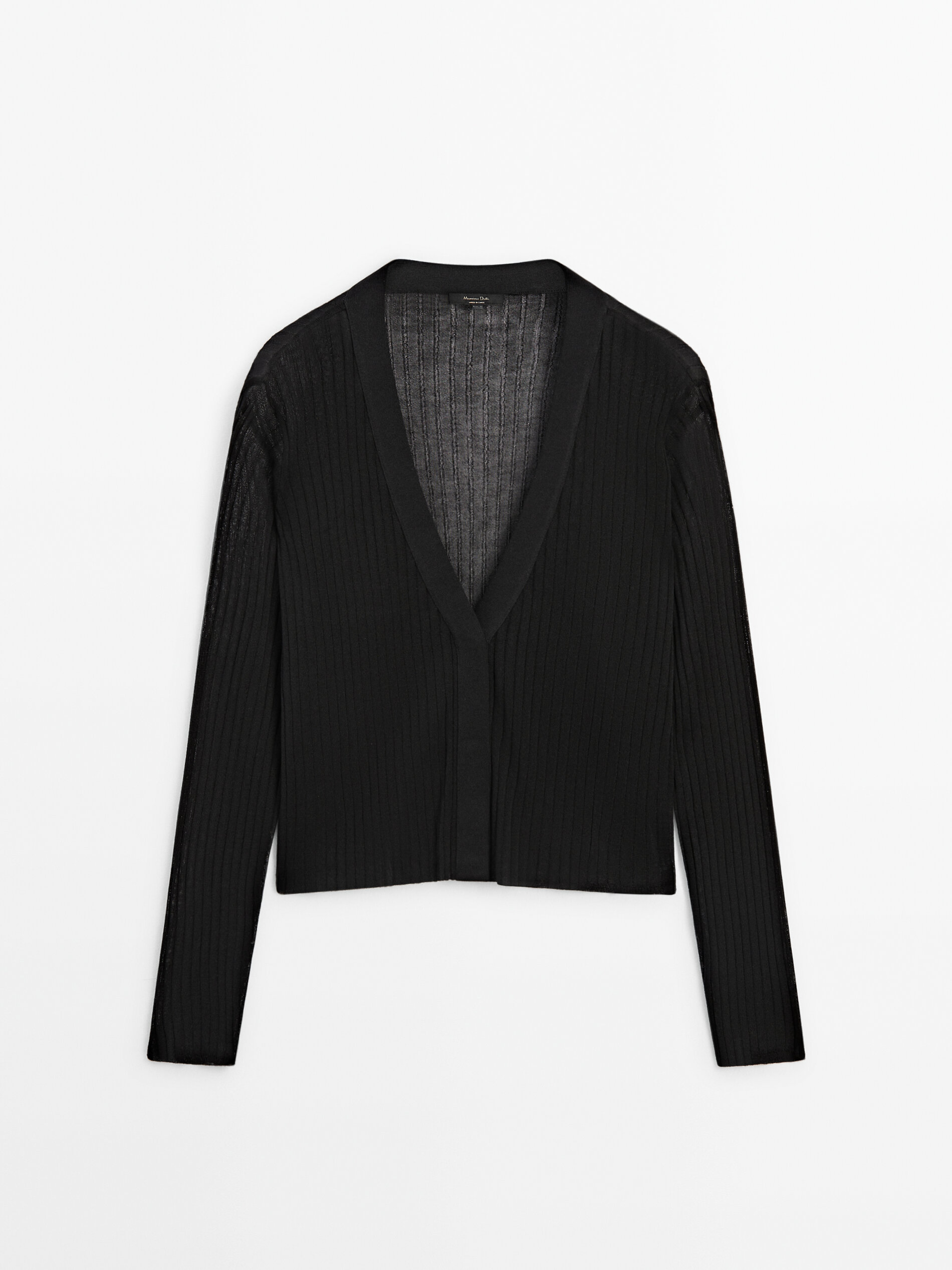 Black sale open cardigan
