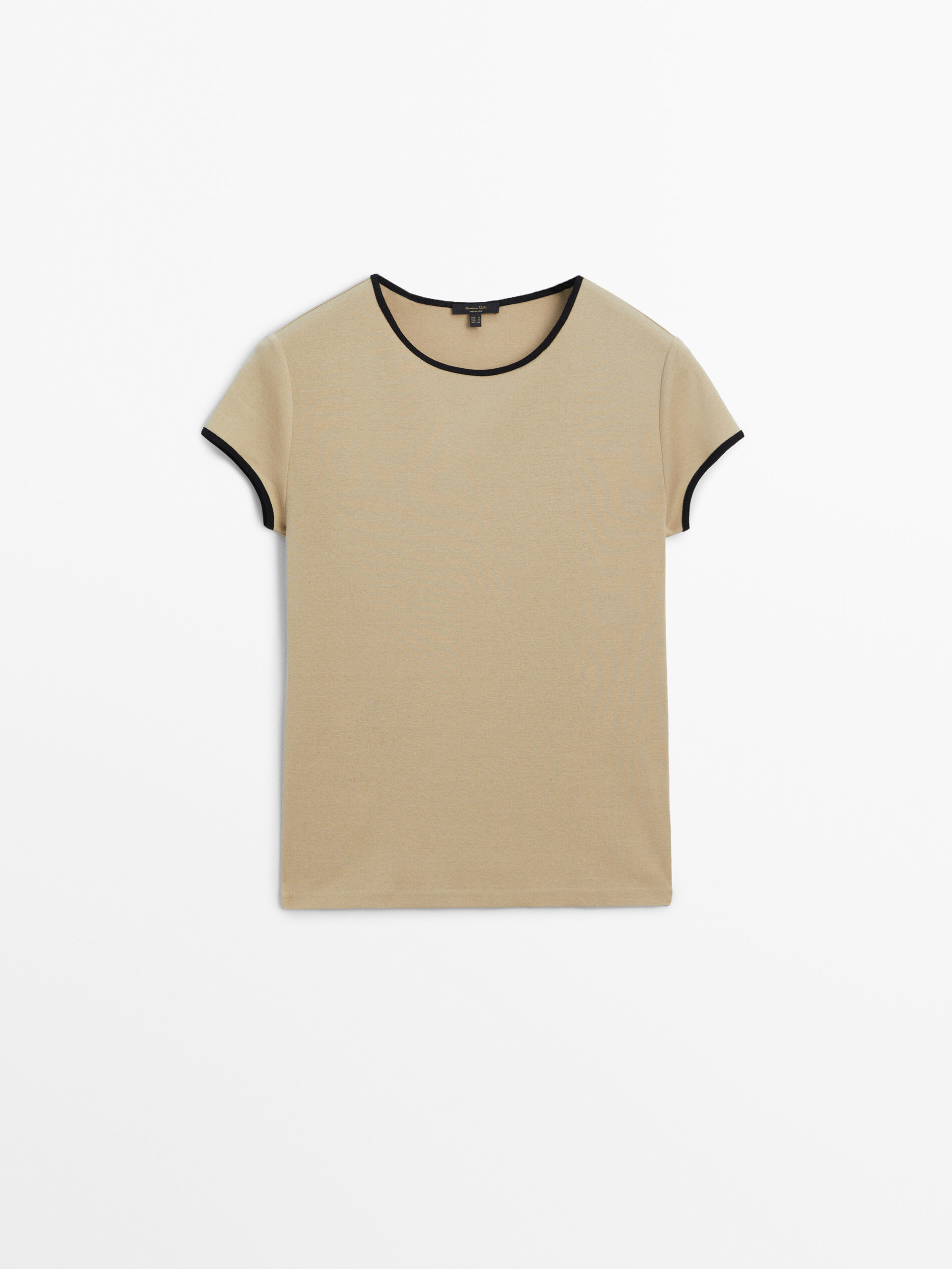 Massimo dutti camisetas shop manga corta mujer