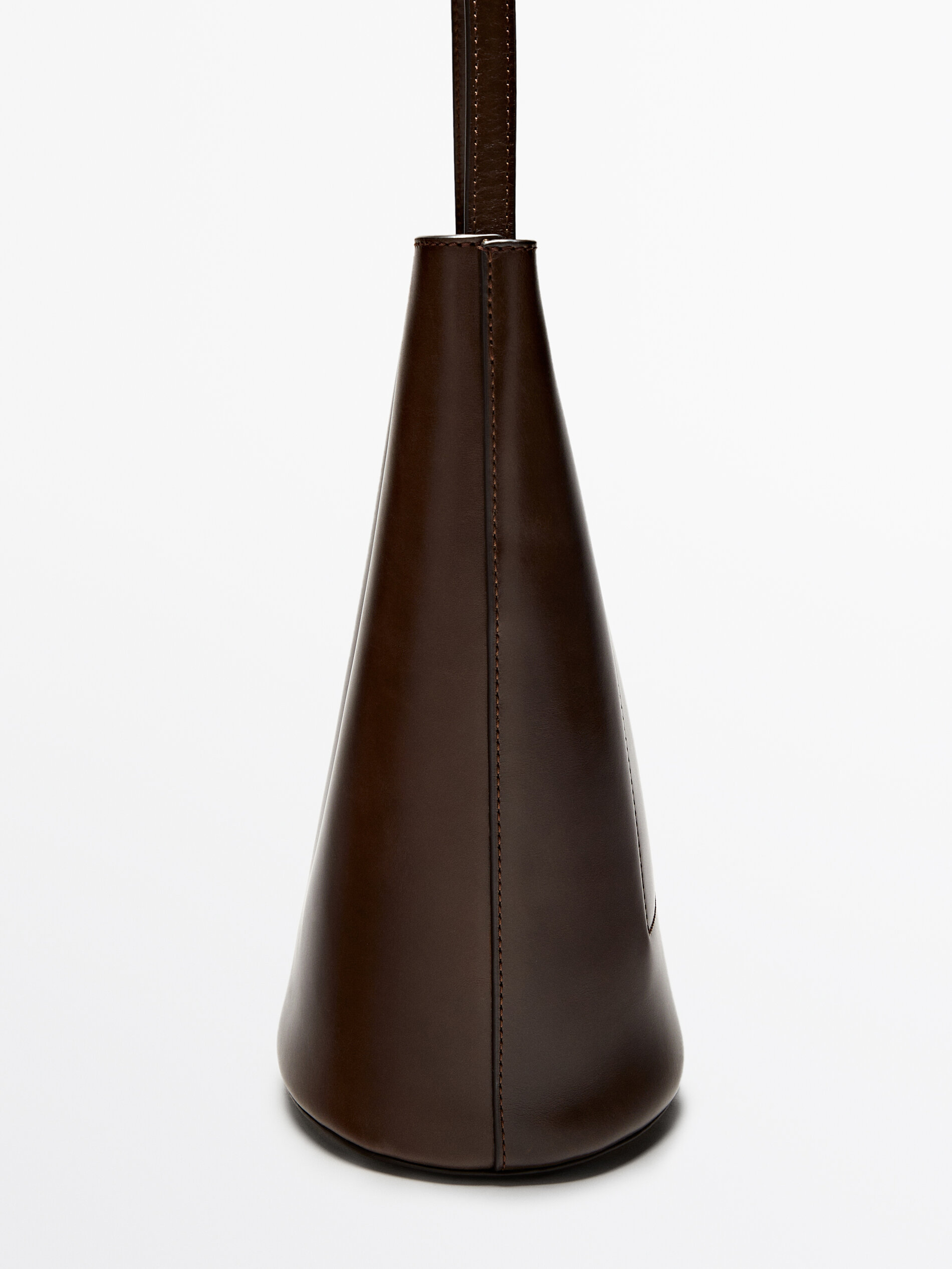 Sac seau en cuir nappa avec boucle Cuir Accessoires Massimo