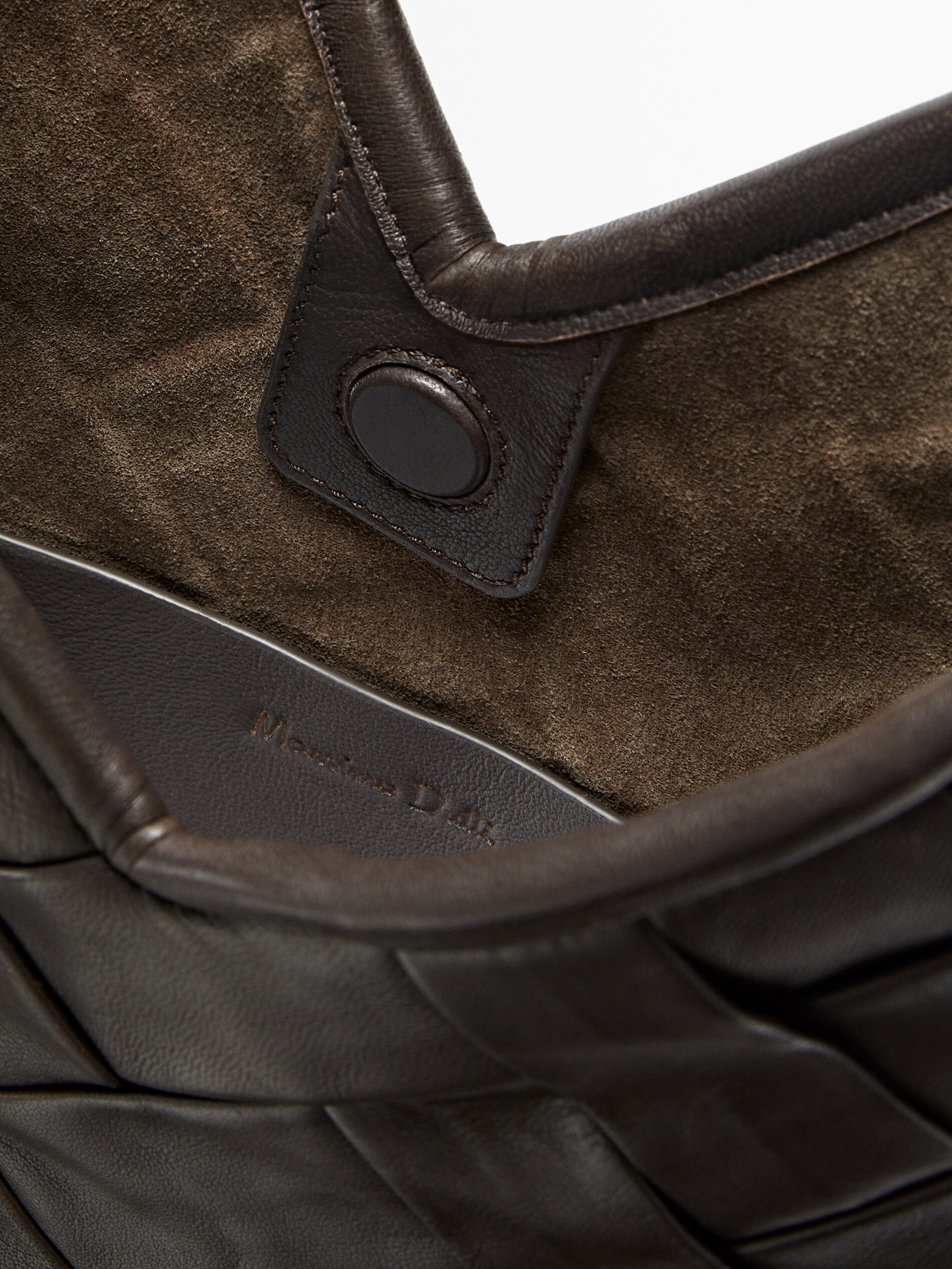 Bolso piel trenzado hotsell massimo dutti