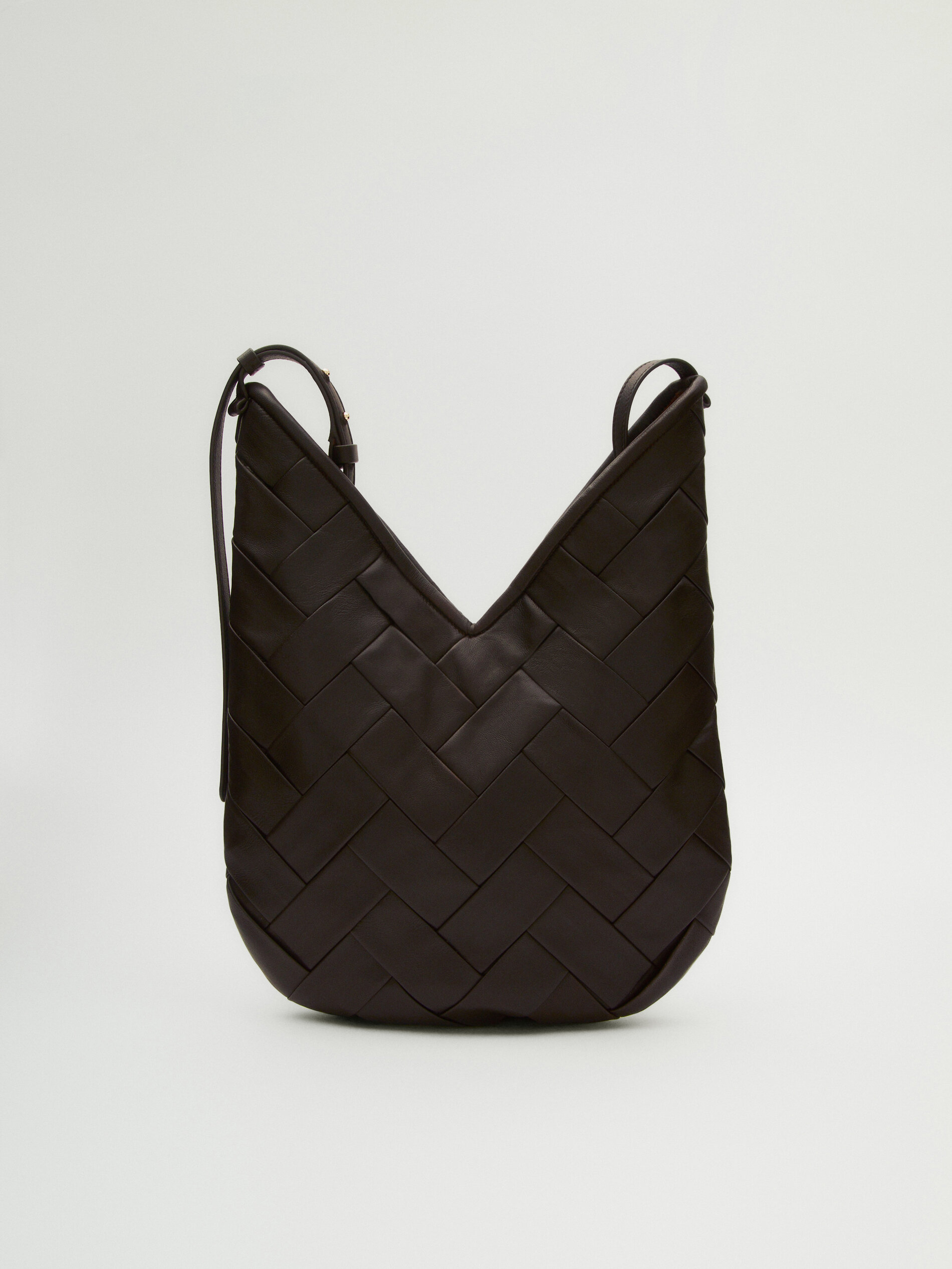 Bottega Veneta Brown Intrecciato Woven Nappa Leather Frame Top Large  Satchel Bag - Yoogi's Closet