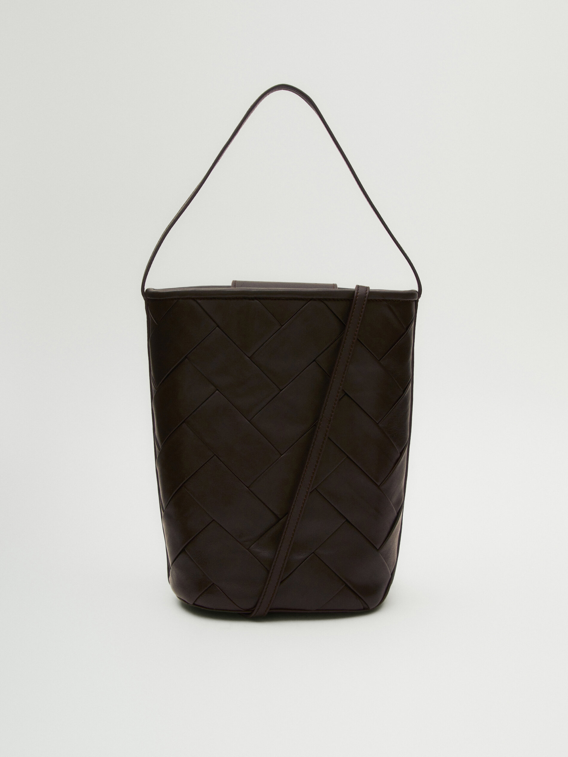 Massimo dutti sale leather bucket bag