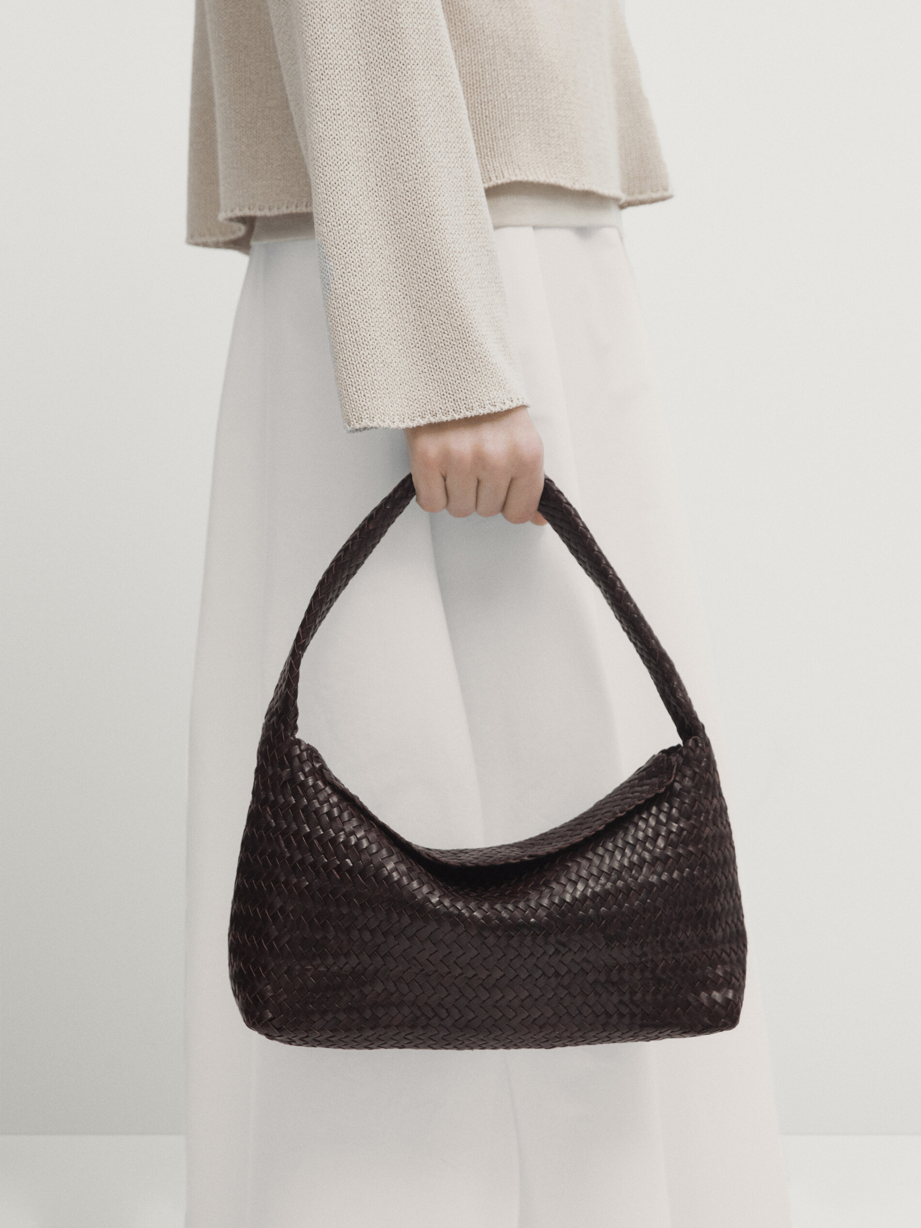 Bolso piel trenzado hotsell massimo dutti