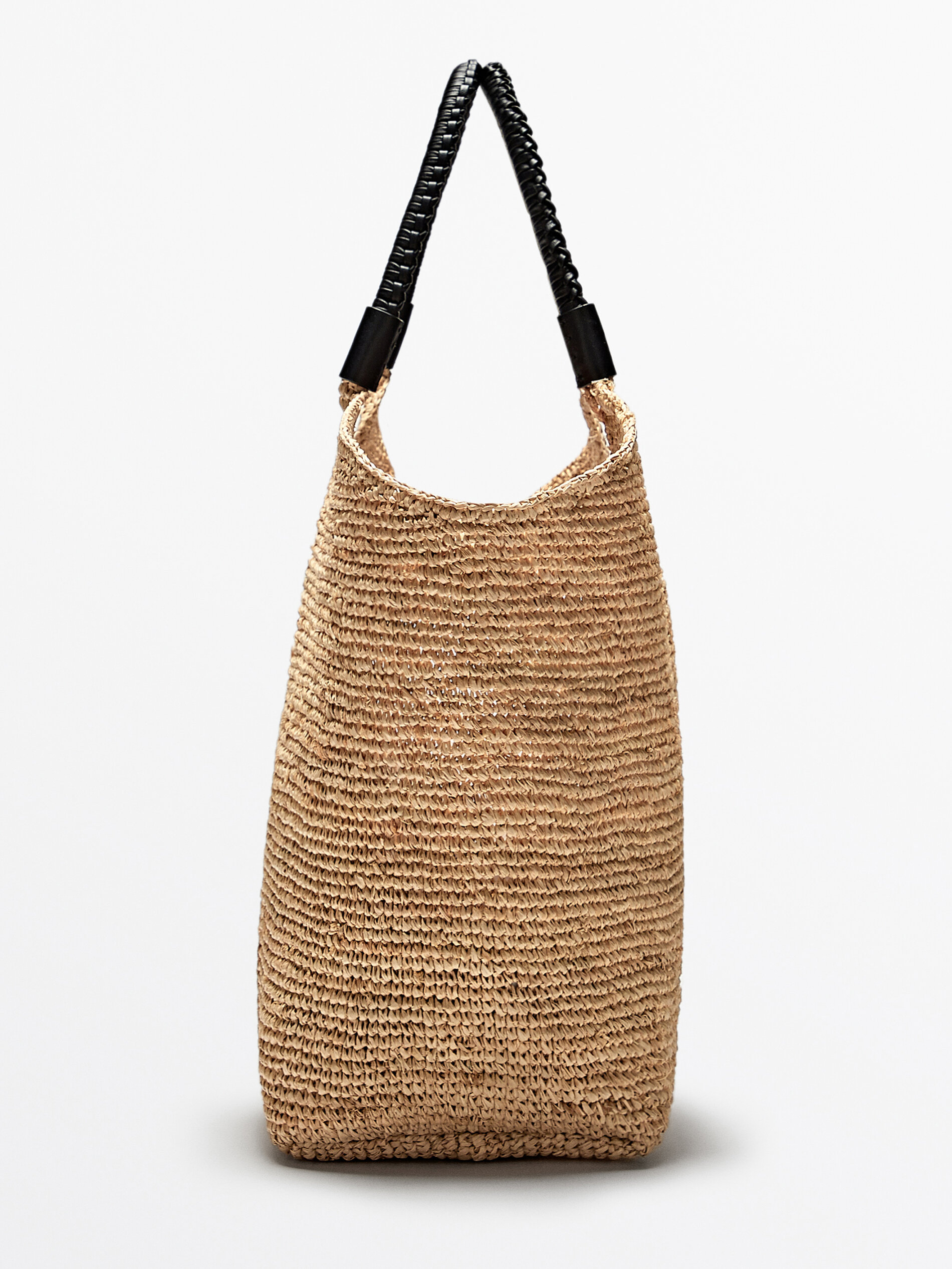 Massimo dutti raffia bag discount
