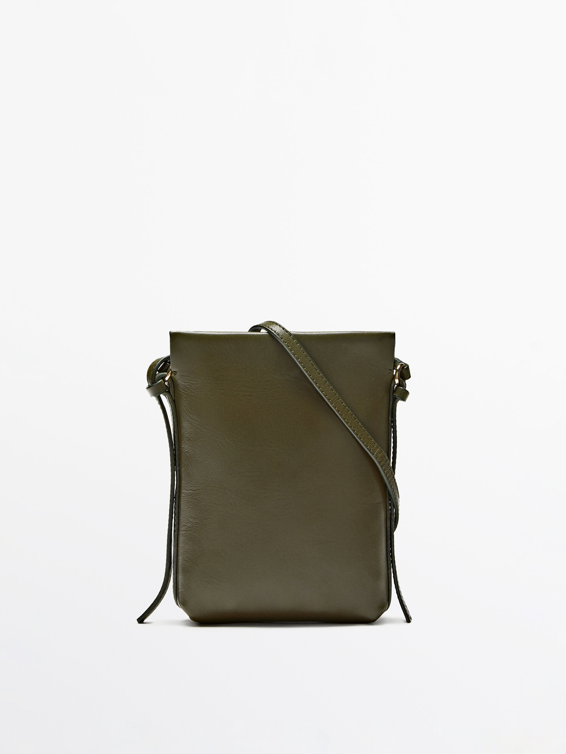 Massimo dutti leather crossbody bag clearance