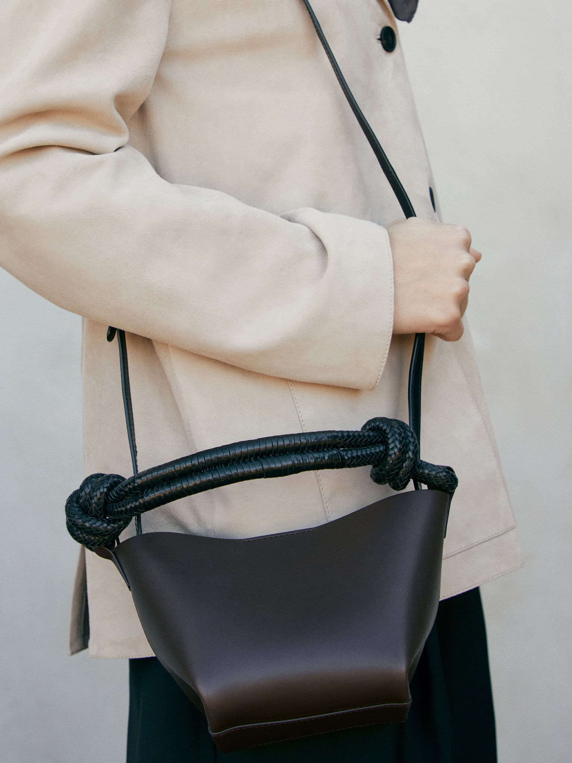 Charles and keith knotted strap handbag store