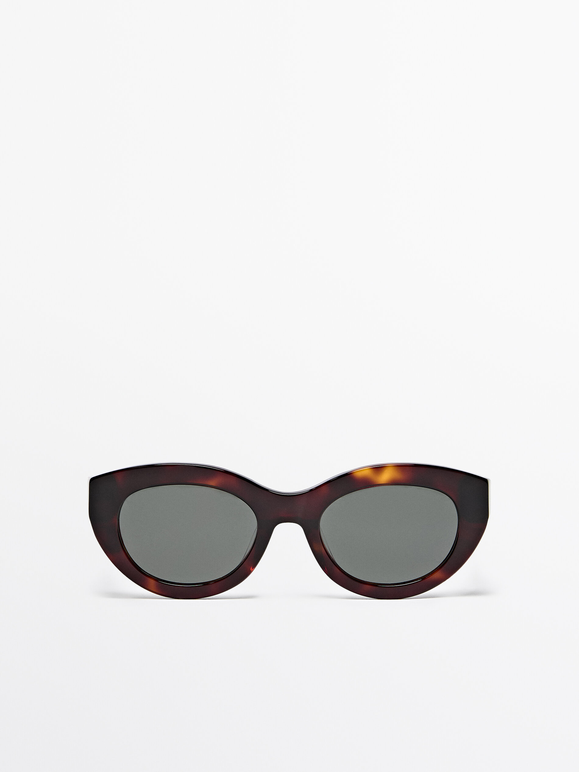 Oval discount black sunglasses