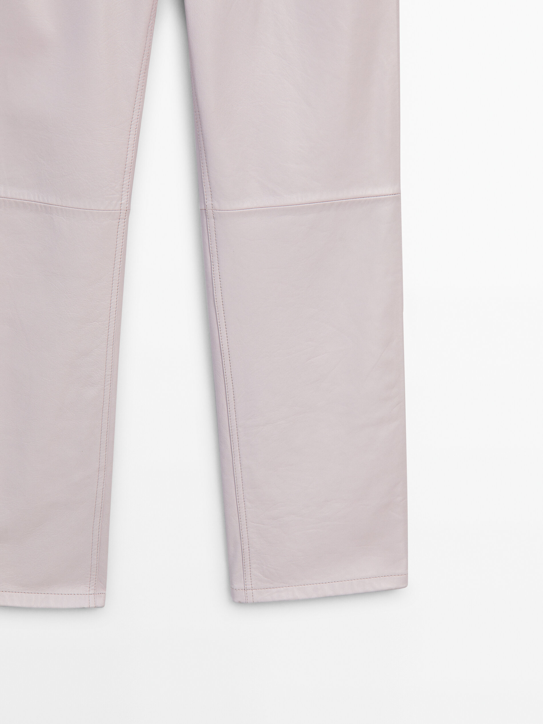 Massimo dutti sales leather trousers