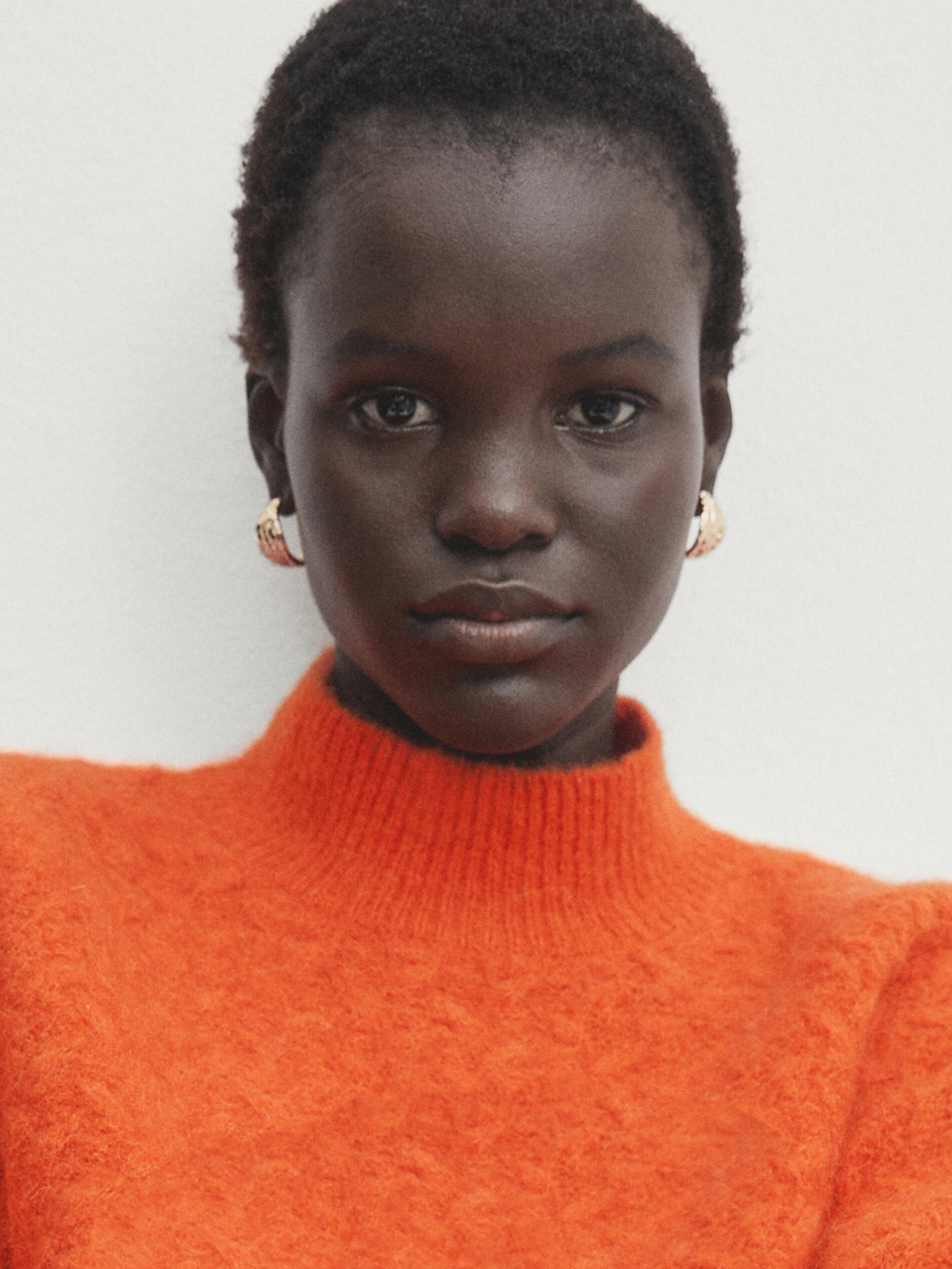 Orange turtleneck near me sales
