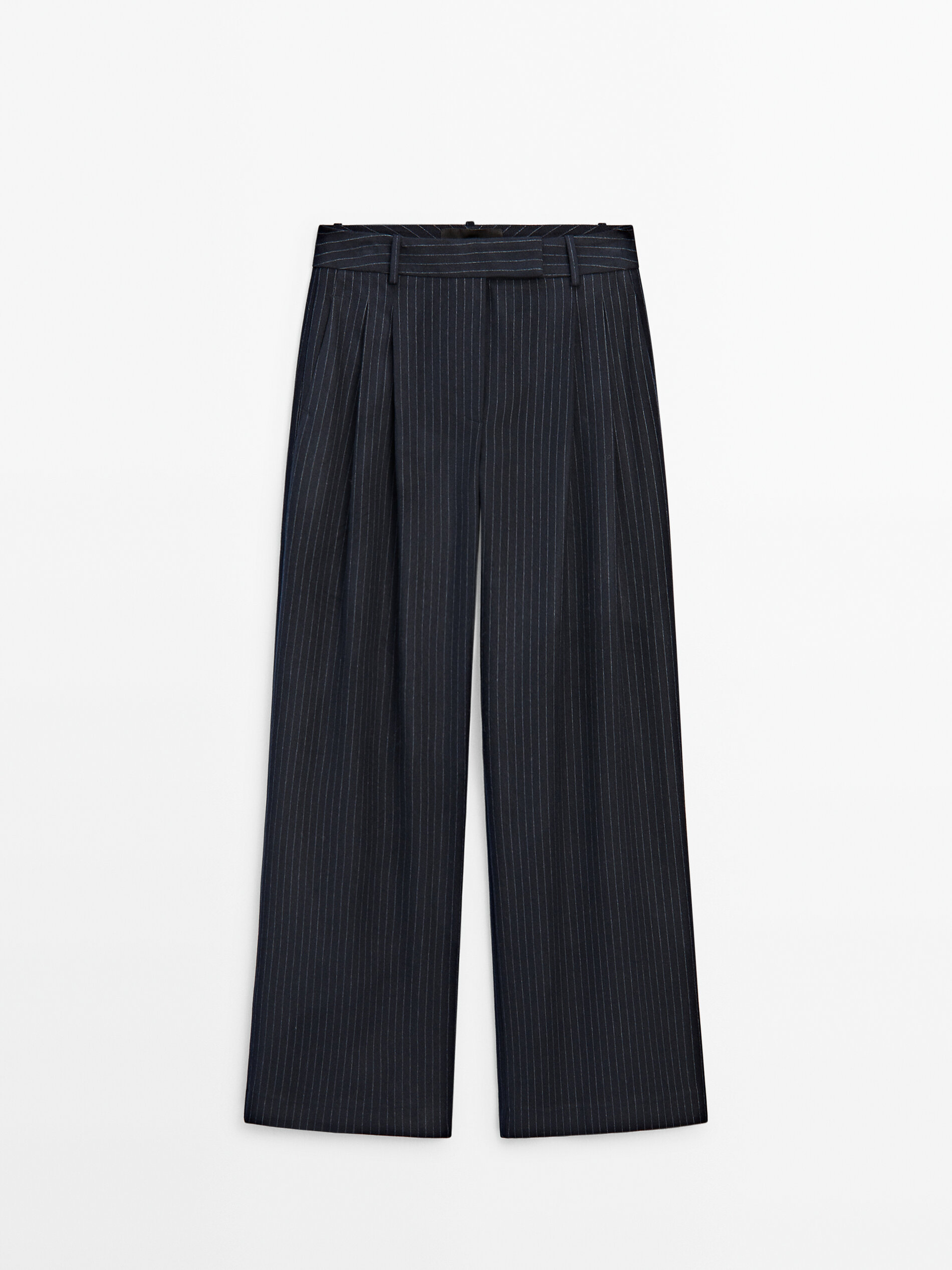 Smart striped trousers hot sale