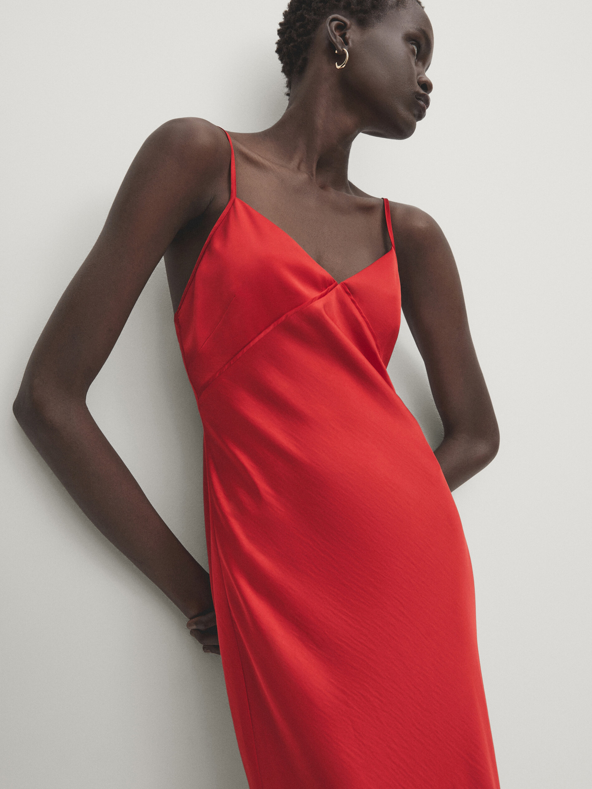 Robe longue style nuisette satin e Studio