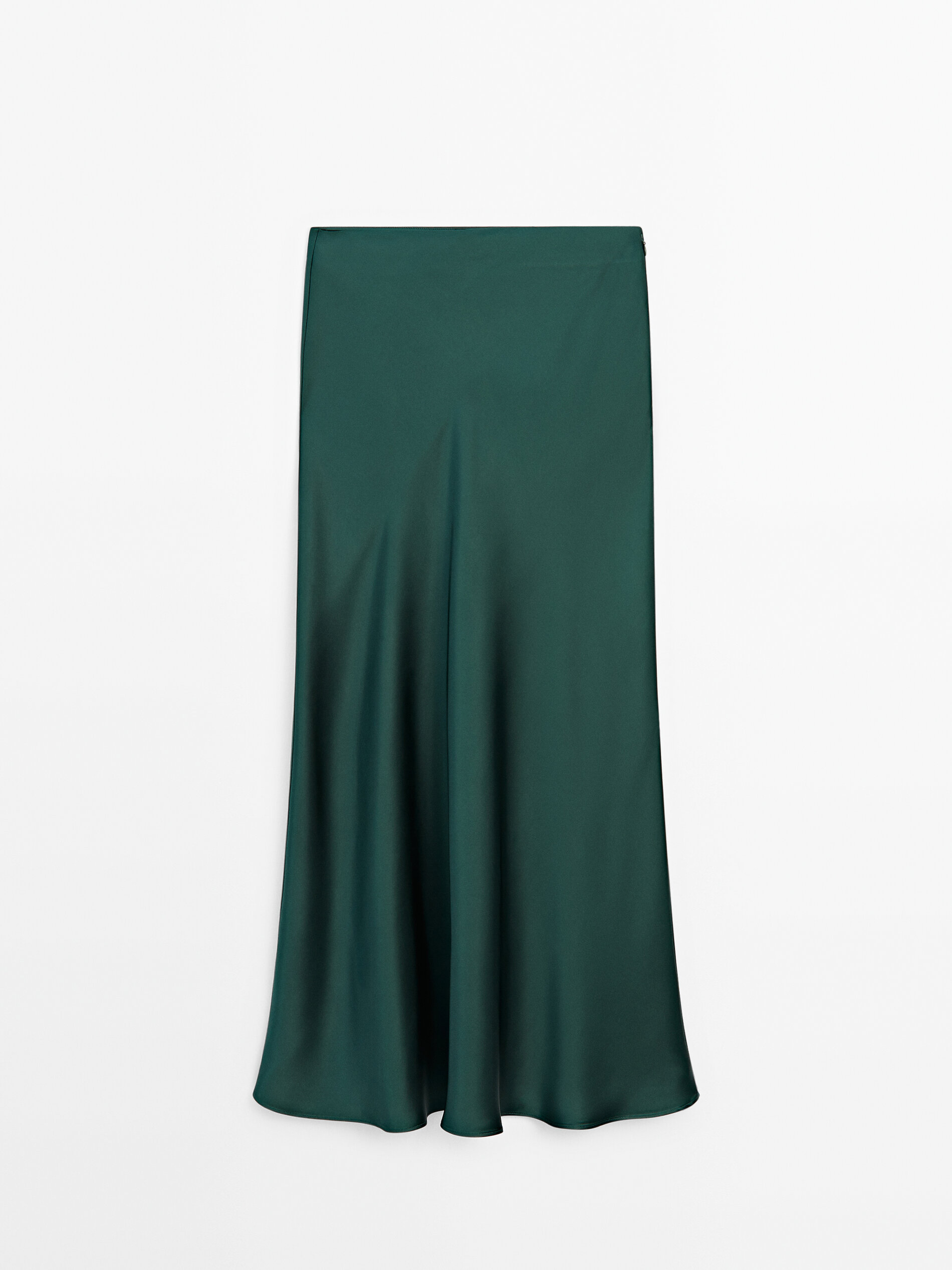 Massimo dutti white pleated skirt sales