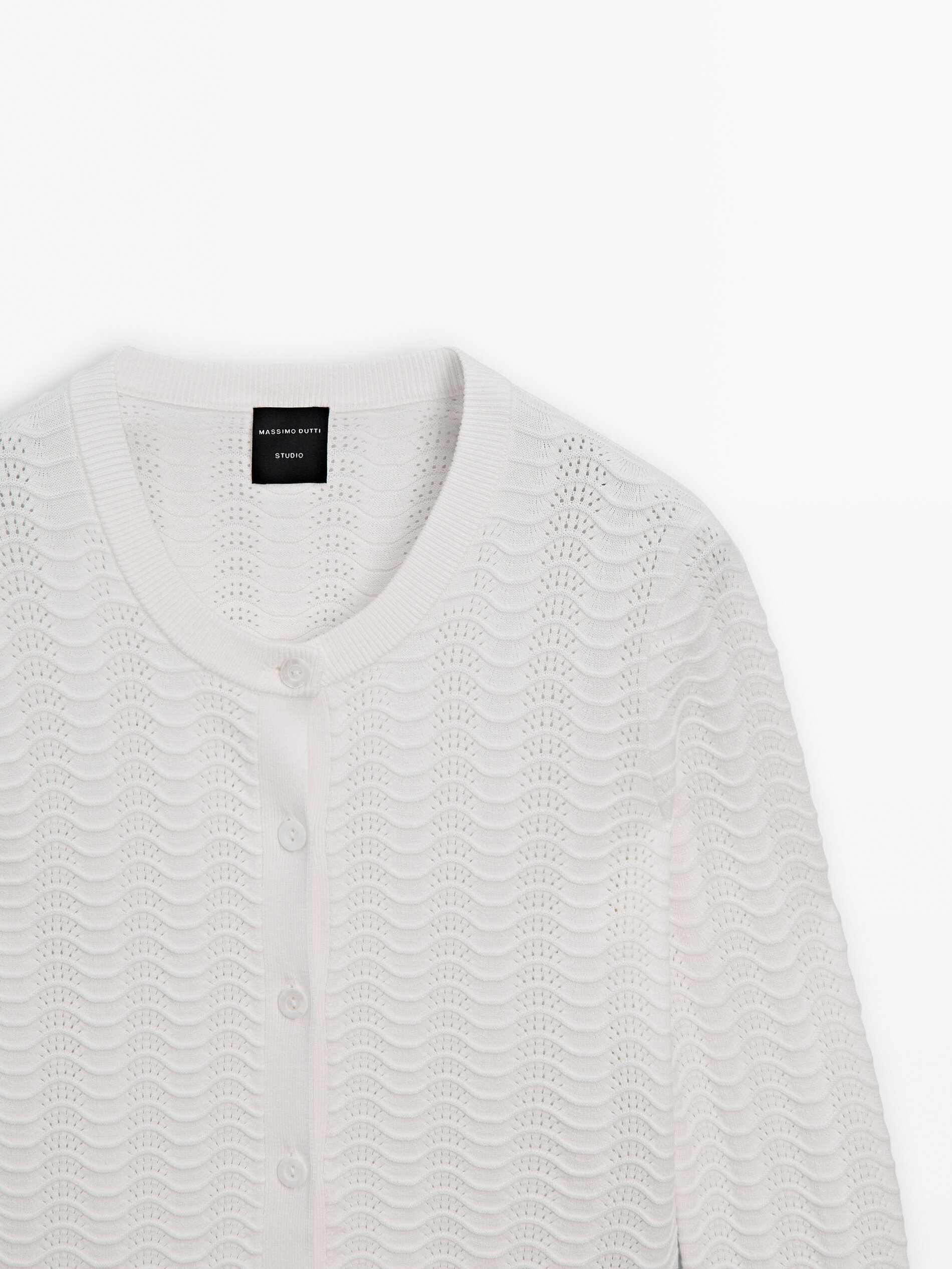 Cos textured knit cardigan hotsell