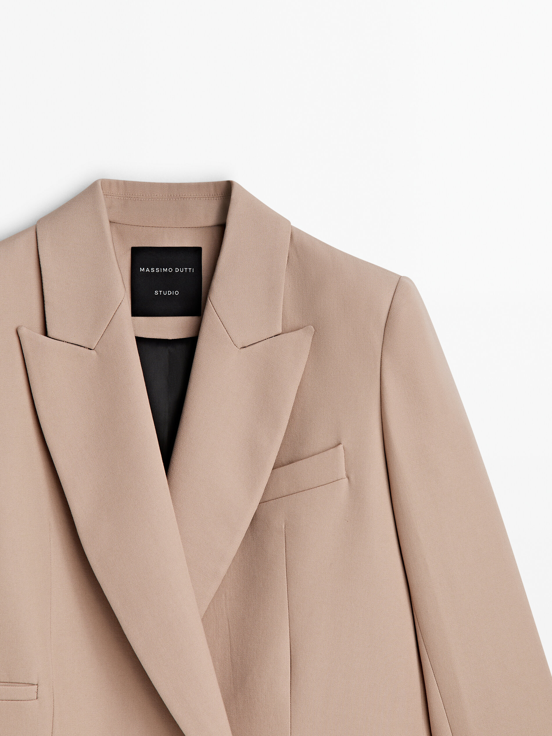 Beige double breasted store blazer