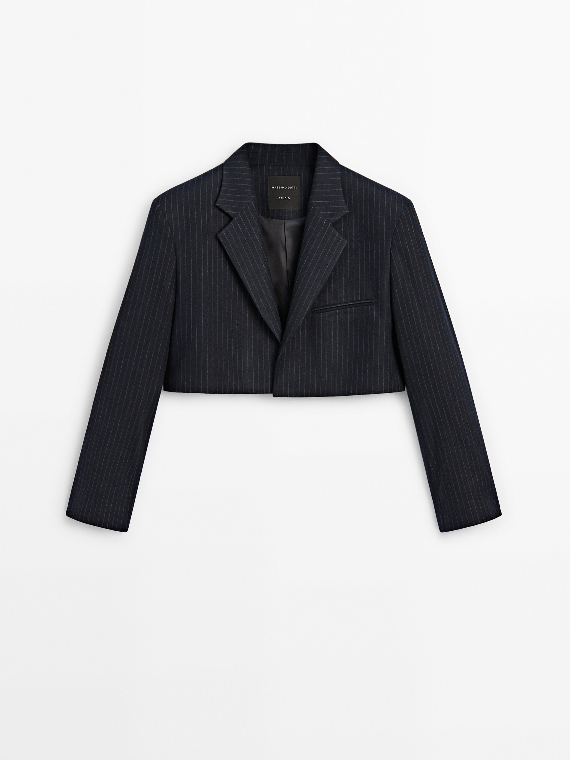 Navy blue store cropped blazer