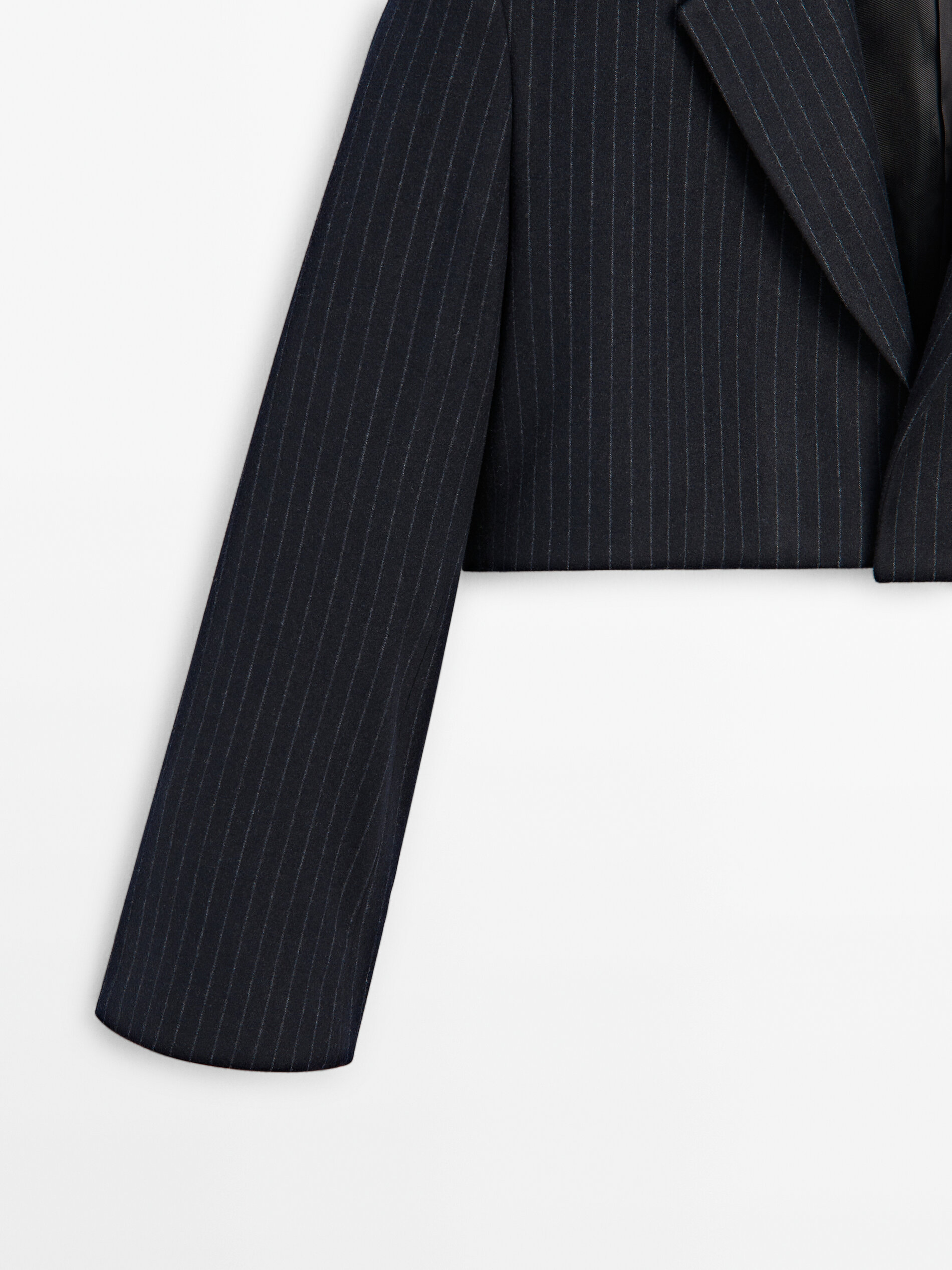 Navy cropped blazer store womens