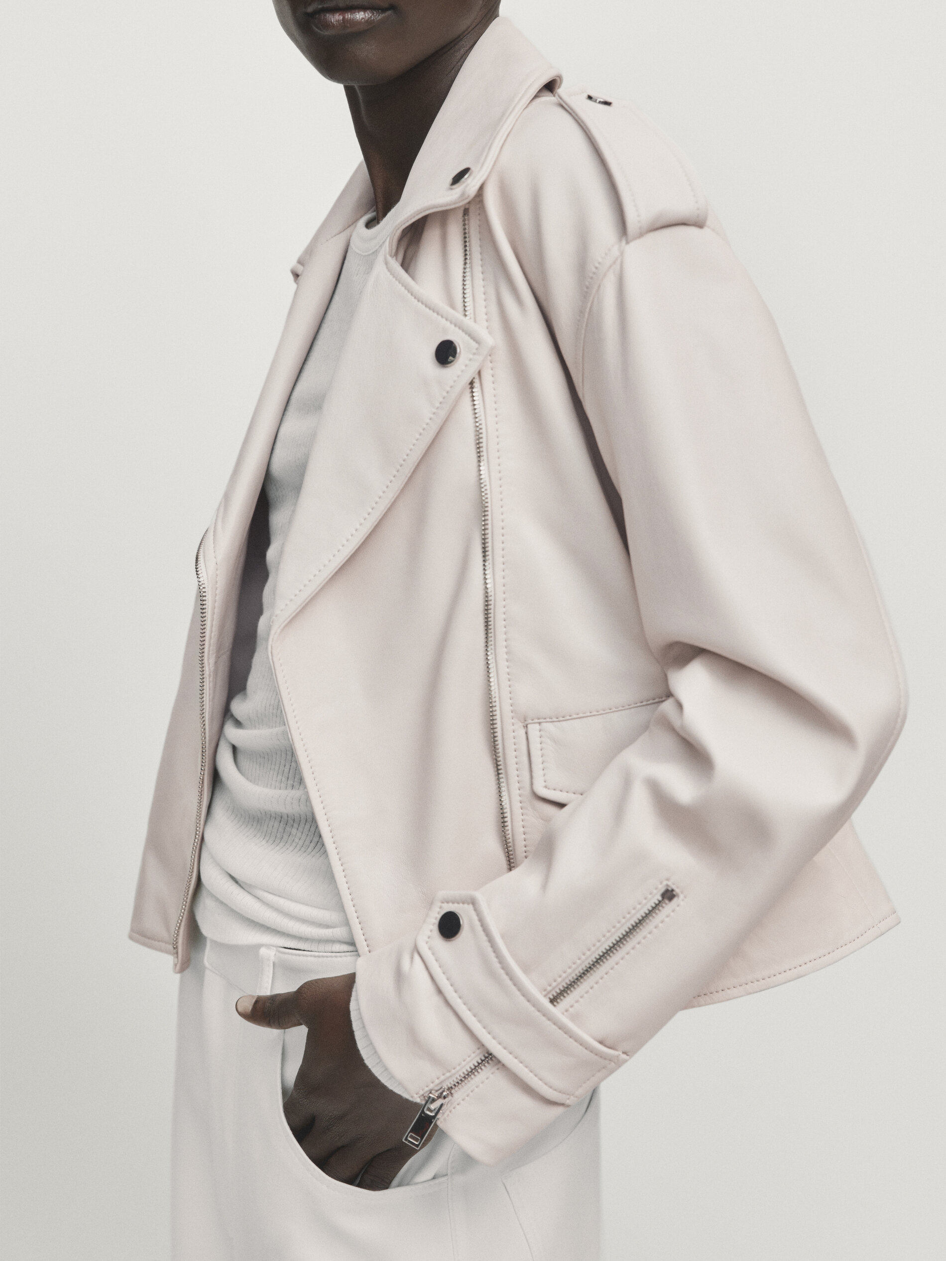 Signature studio faux leather jacket new arrivals