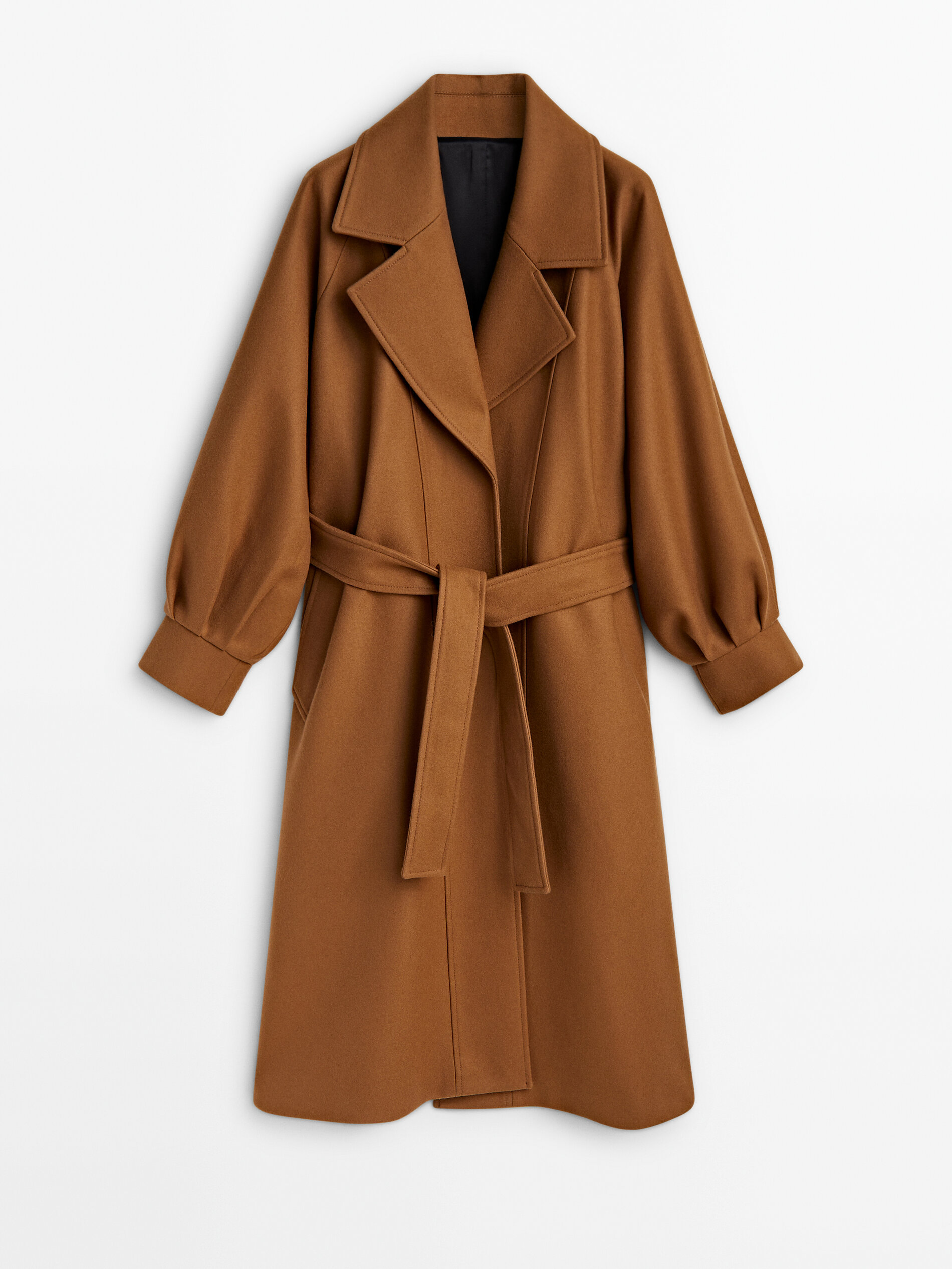 Camel sale overcoat zara