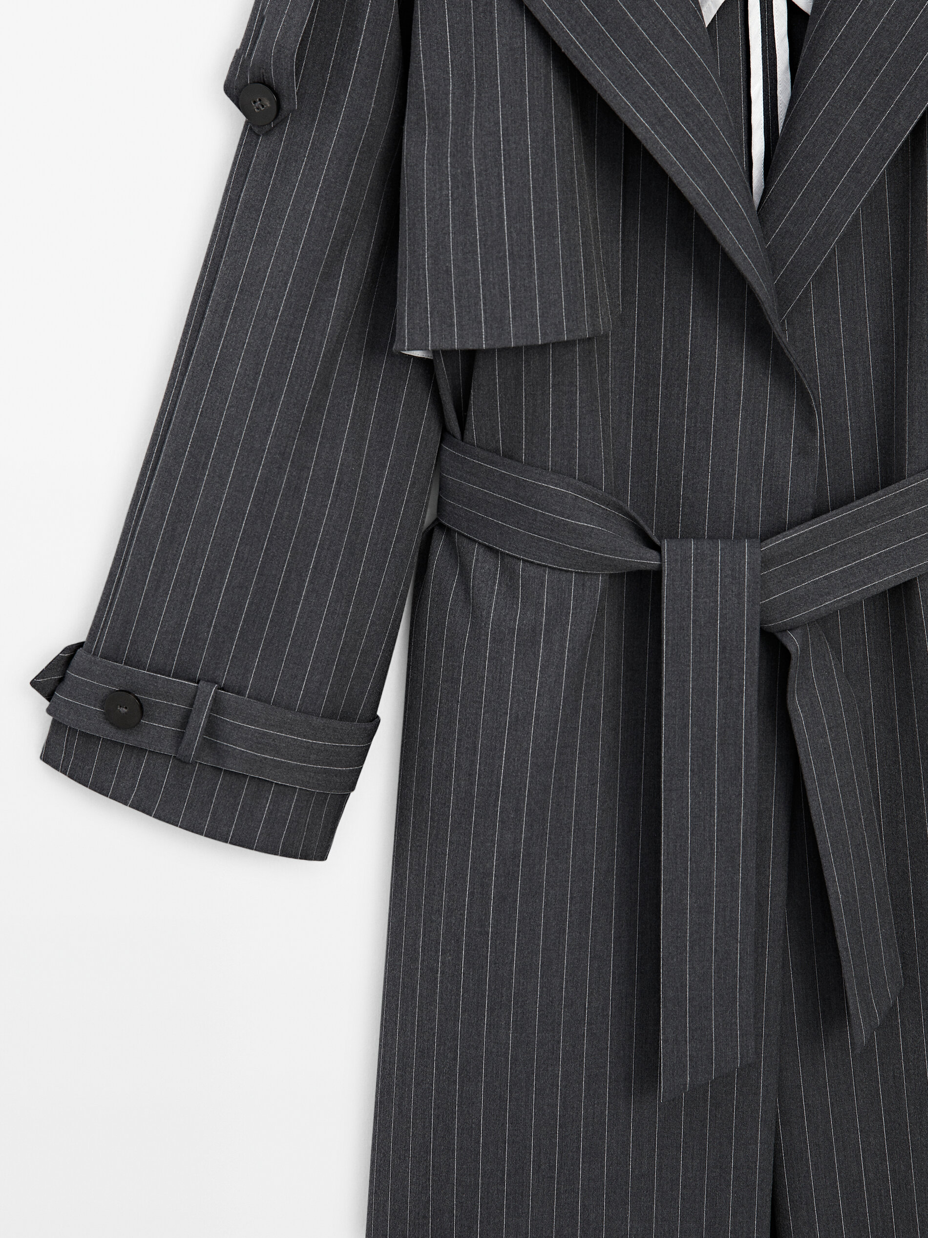 Long hotsell striped coat