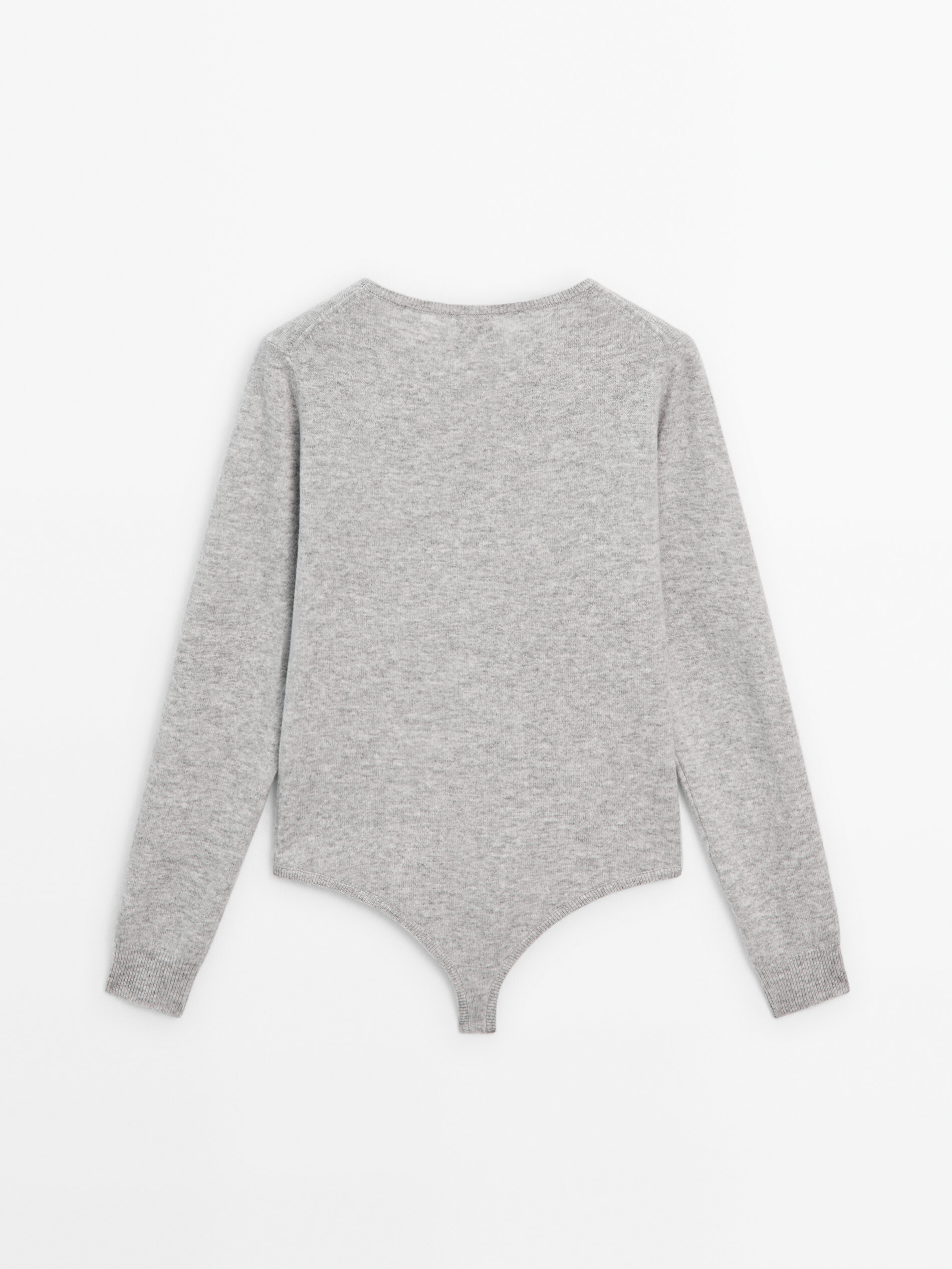 Body in maglia a maniche lunghe Studio Grigio M lange Maglie