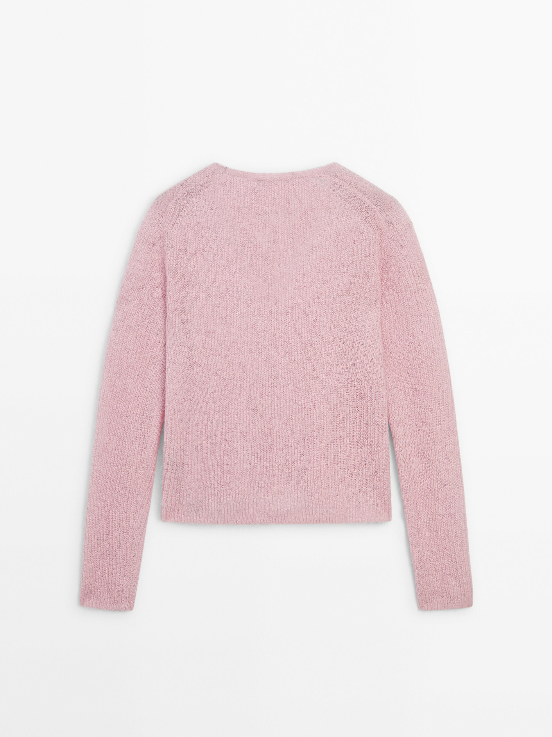 V neck cropped knit sweater Studio