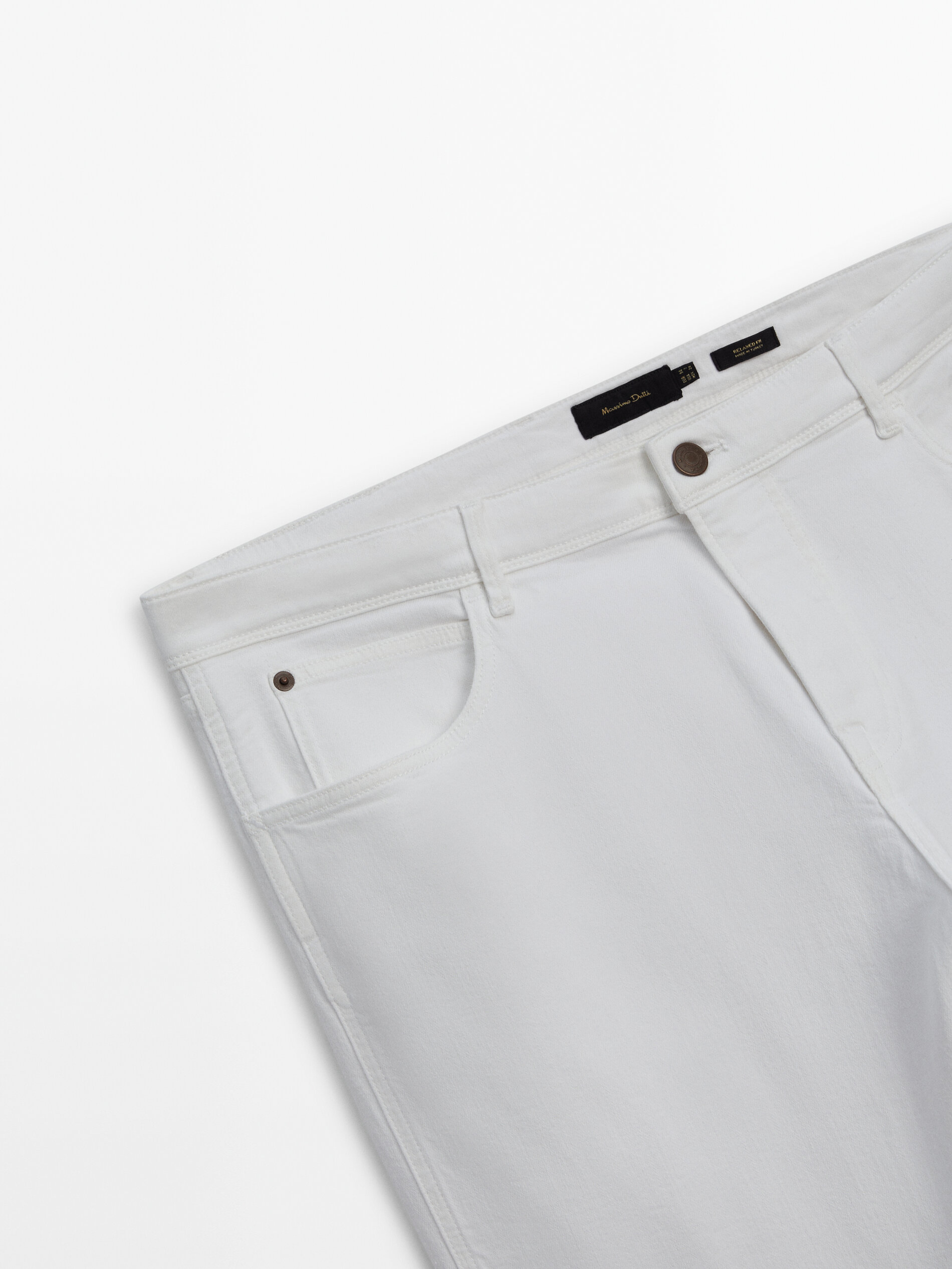 Slim fit jeans White Dressy Massimo Dutti