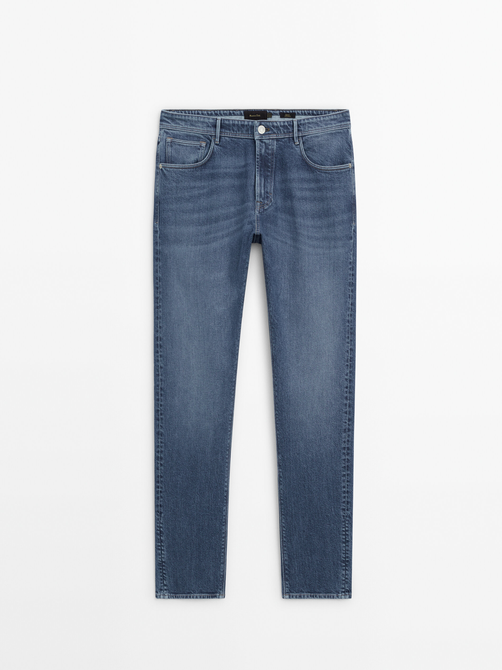 Slim fit stonewash jeans
