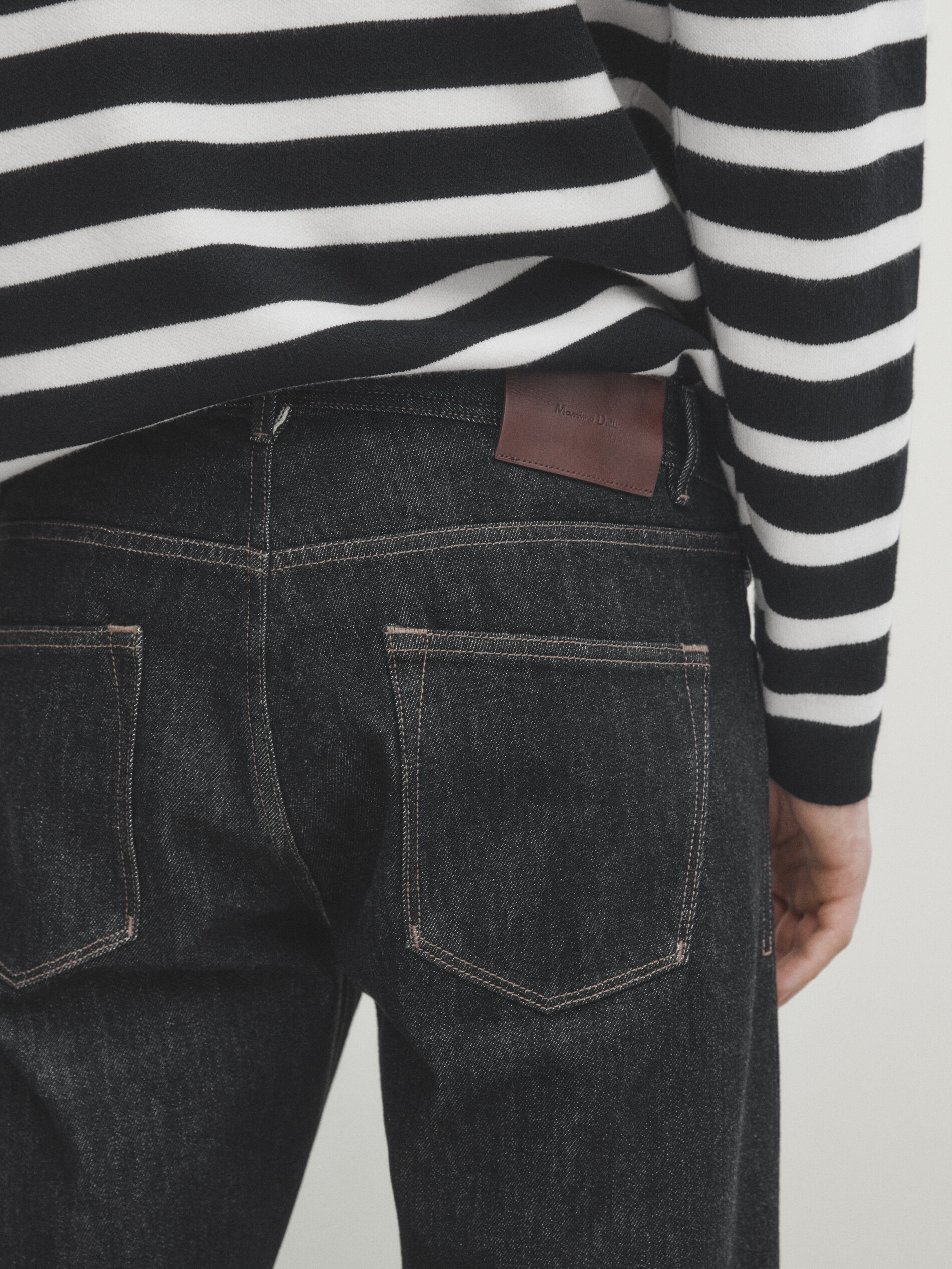 Jean selvedge noir best sale
