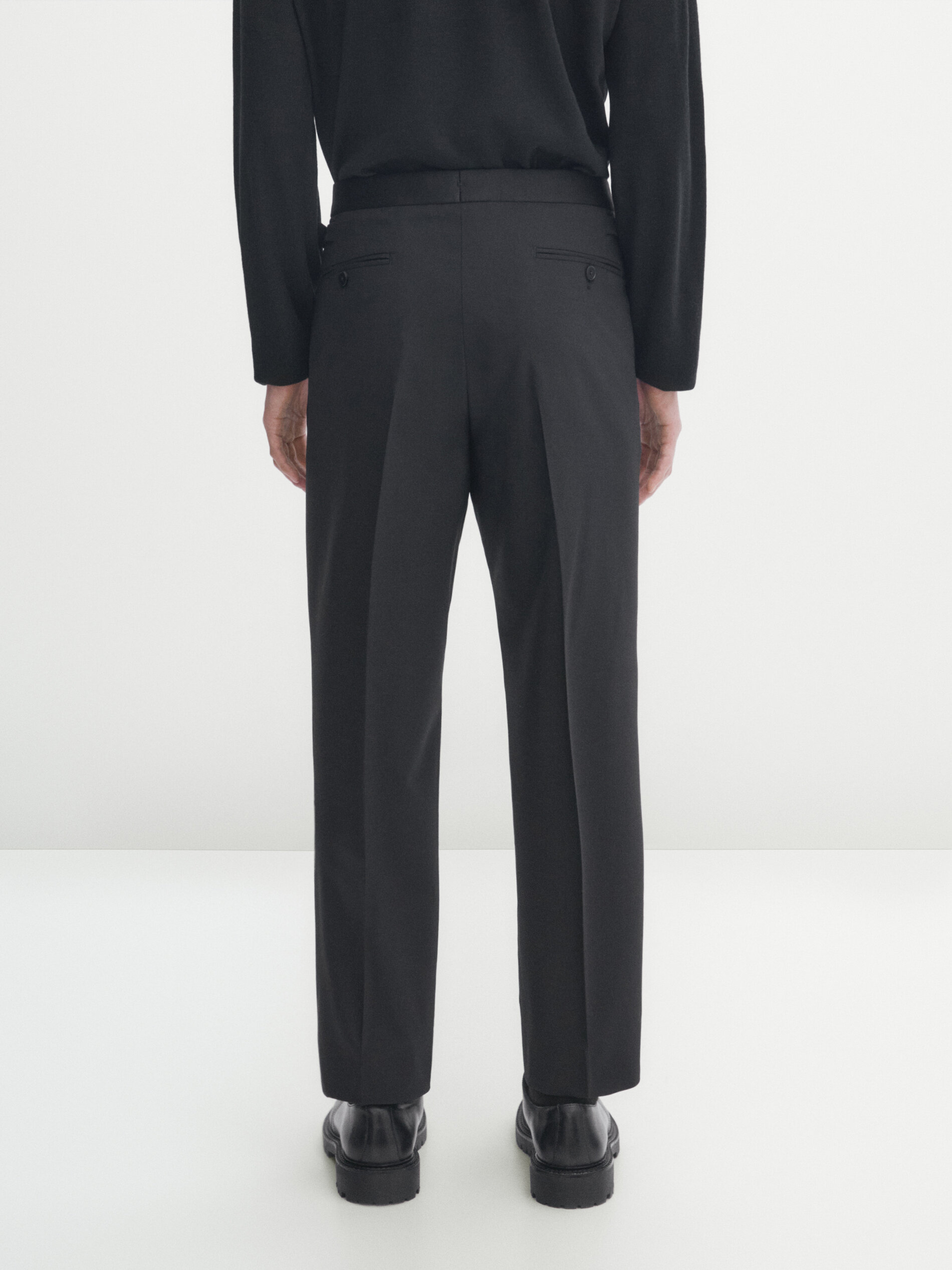 Buy Ted Baker Women Black Tuxedo Trousers With Satin Inserts Online -  932420 | The Collective