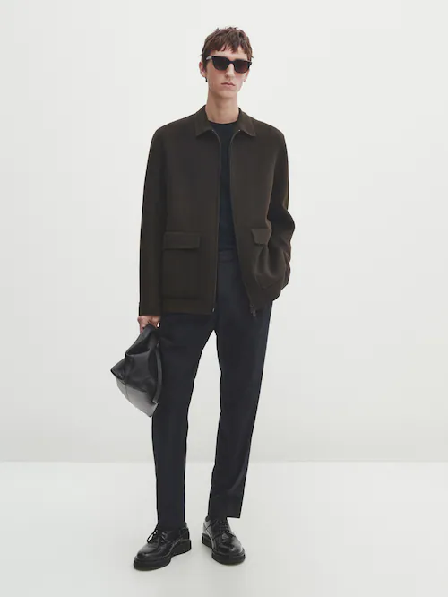 마시모두띠 Massimo Dutti Cotton blend smart trousers