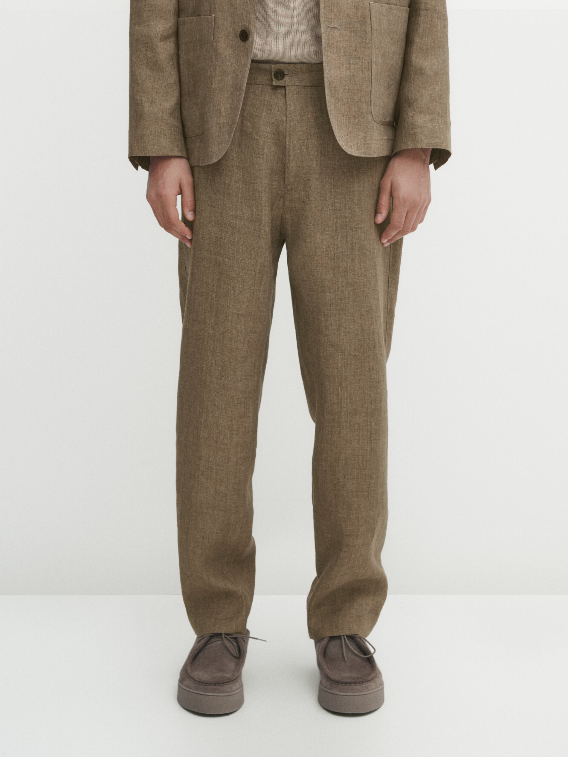 Buy Beige Trousers & Pants for Men by Styli Online | Ajio.com