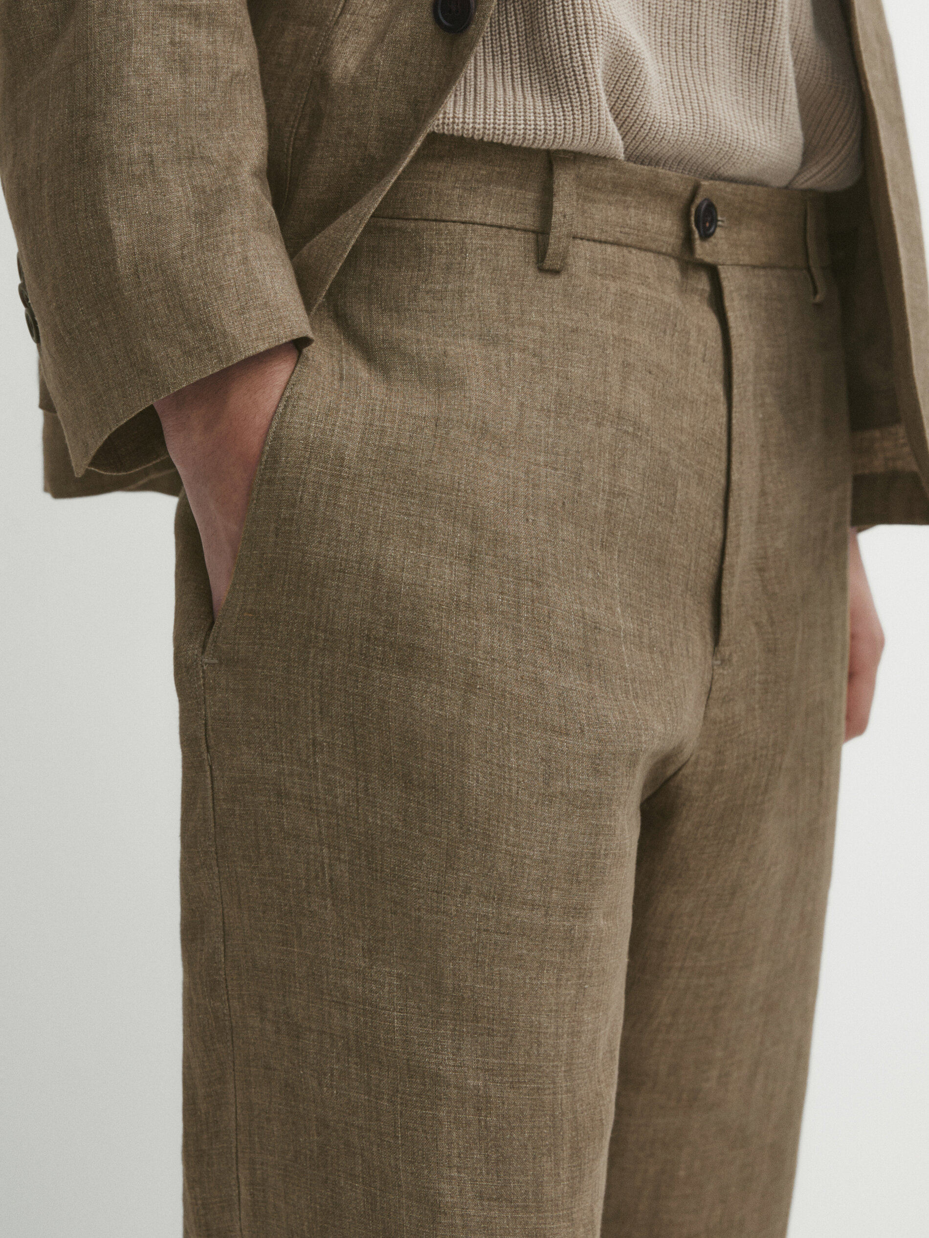 Men's Skinny Crop Micro Check Suit Trousers | Boohoo UK