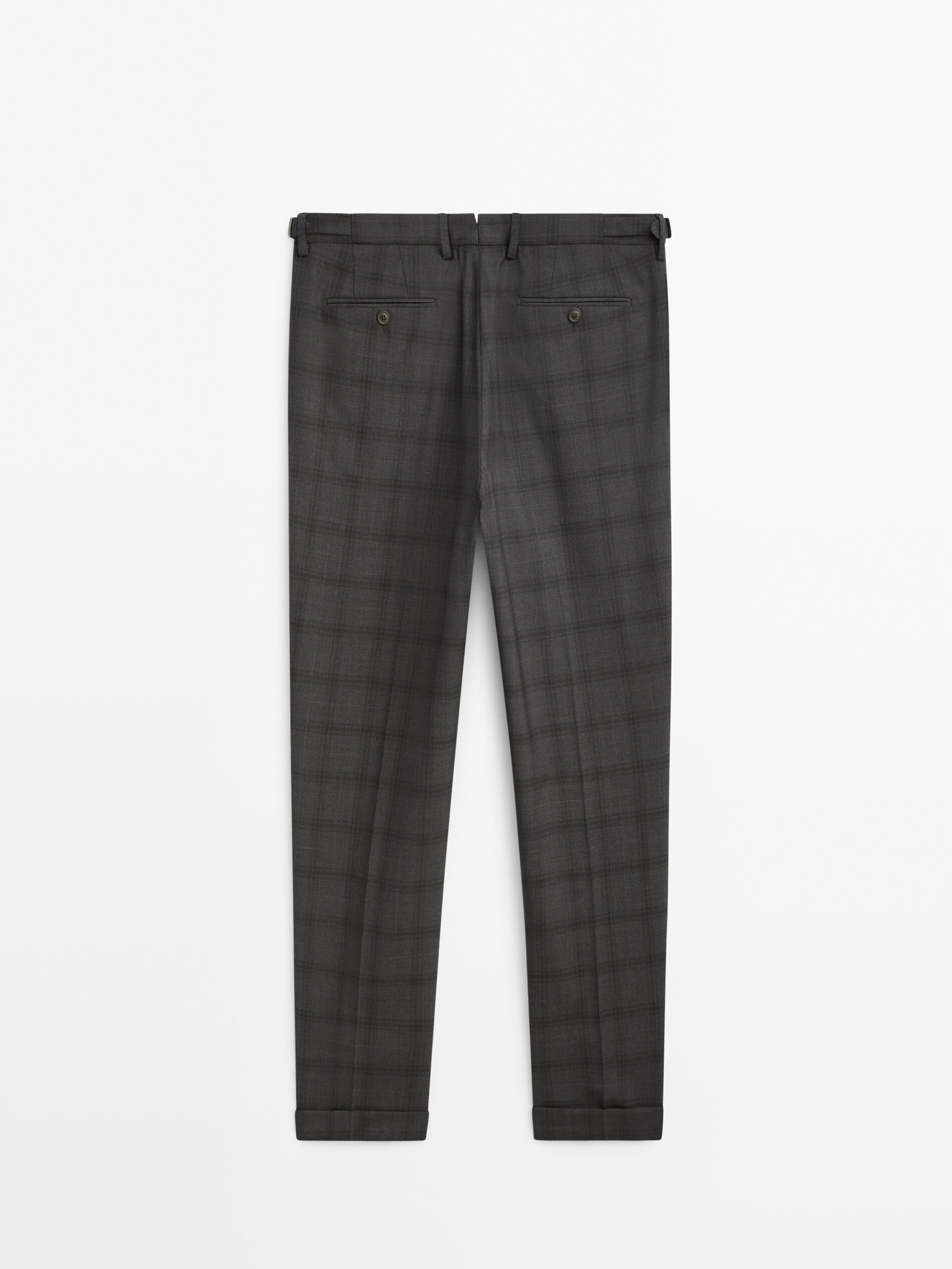 Tartan shop suit trousers