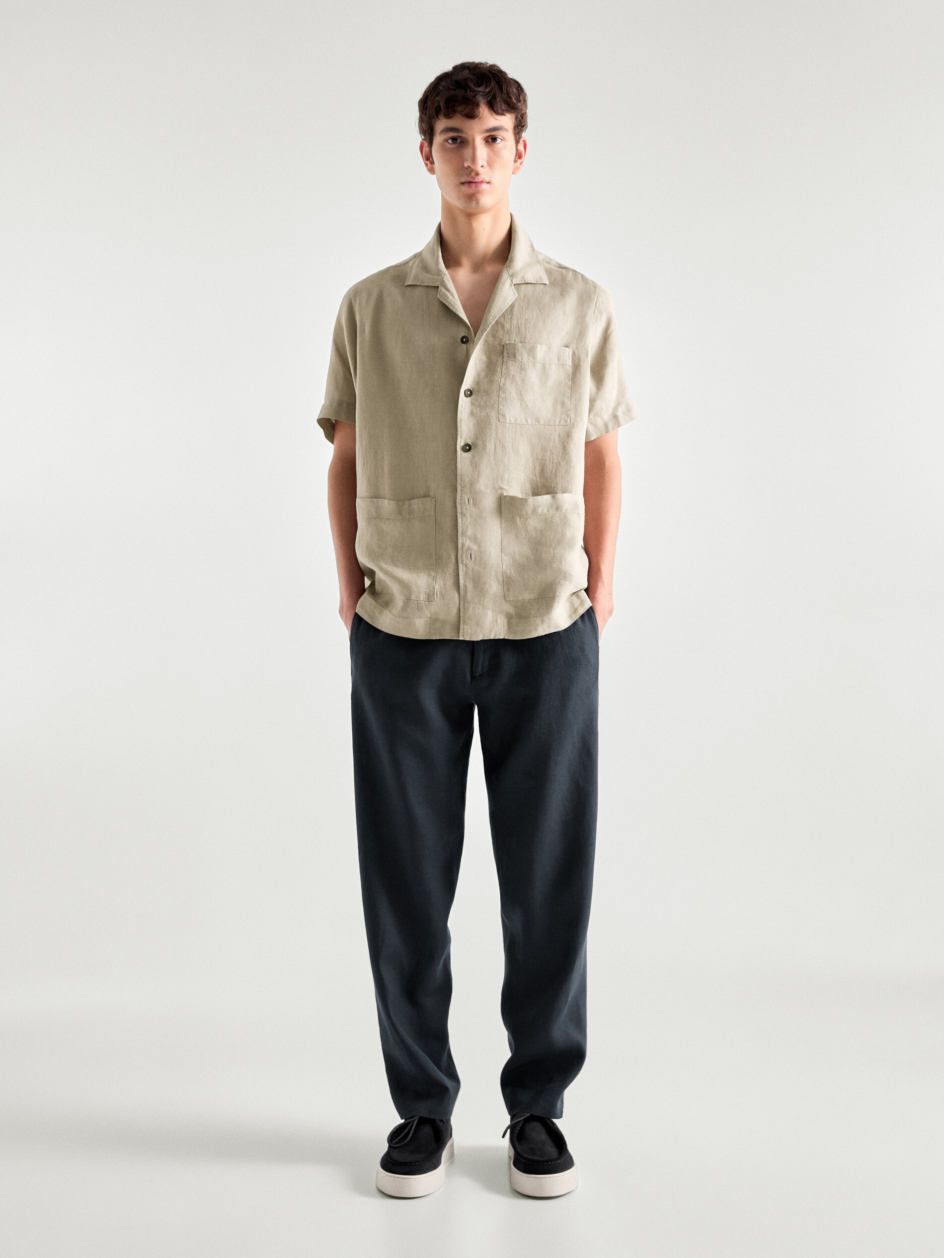 Massimo dutti hotsell camisa lino hombre