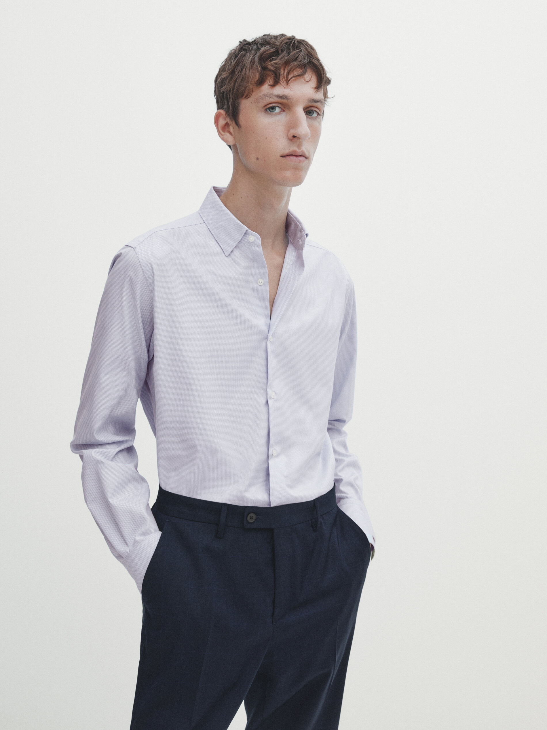 Chemise pied de poule zara best sale