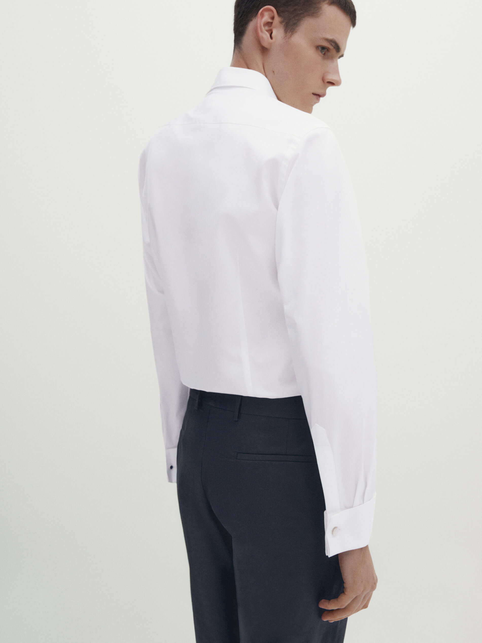 Camicia doppio polsino clearance