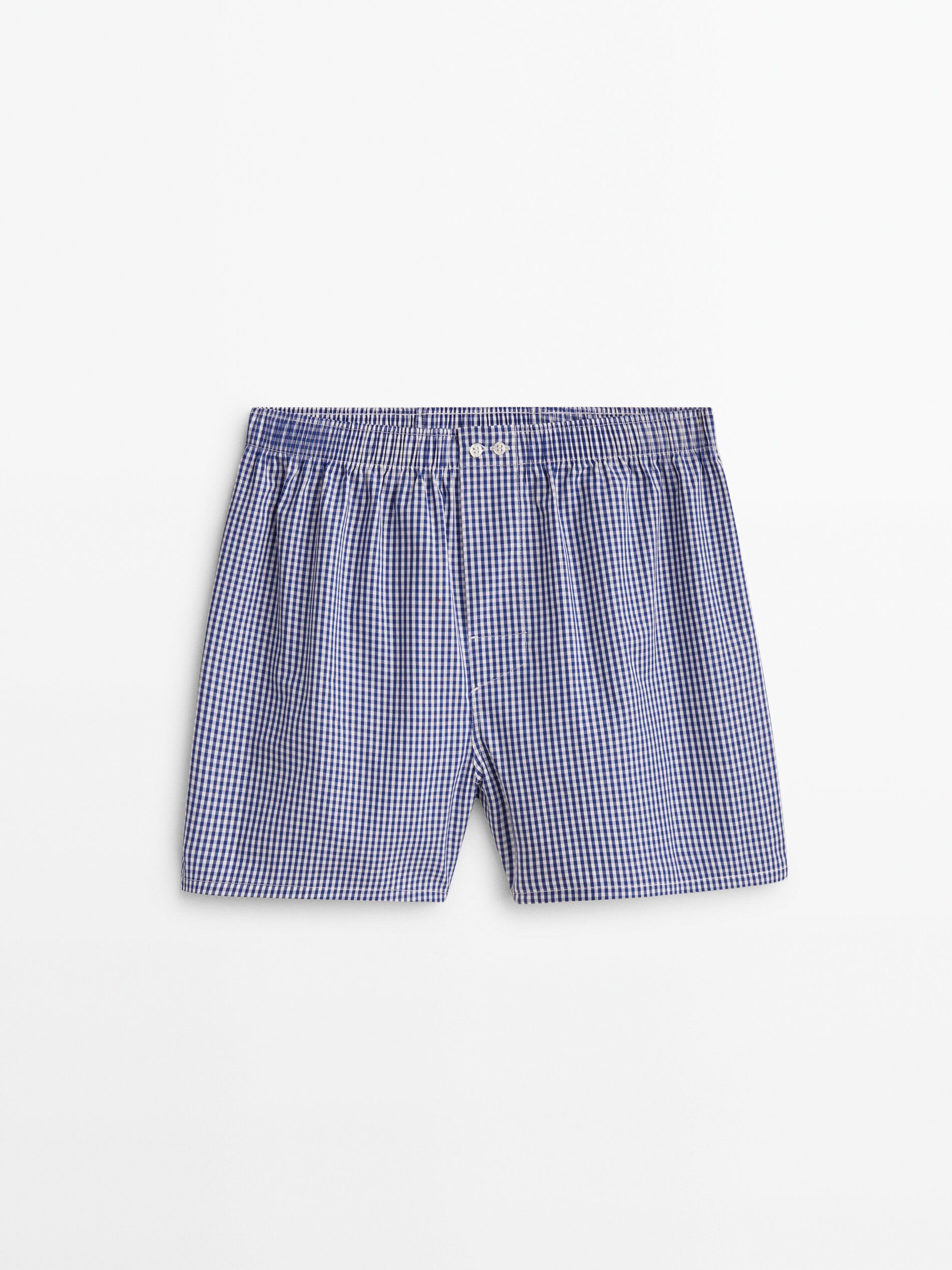 Gingham poplin boxers
