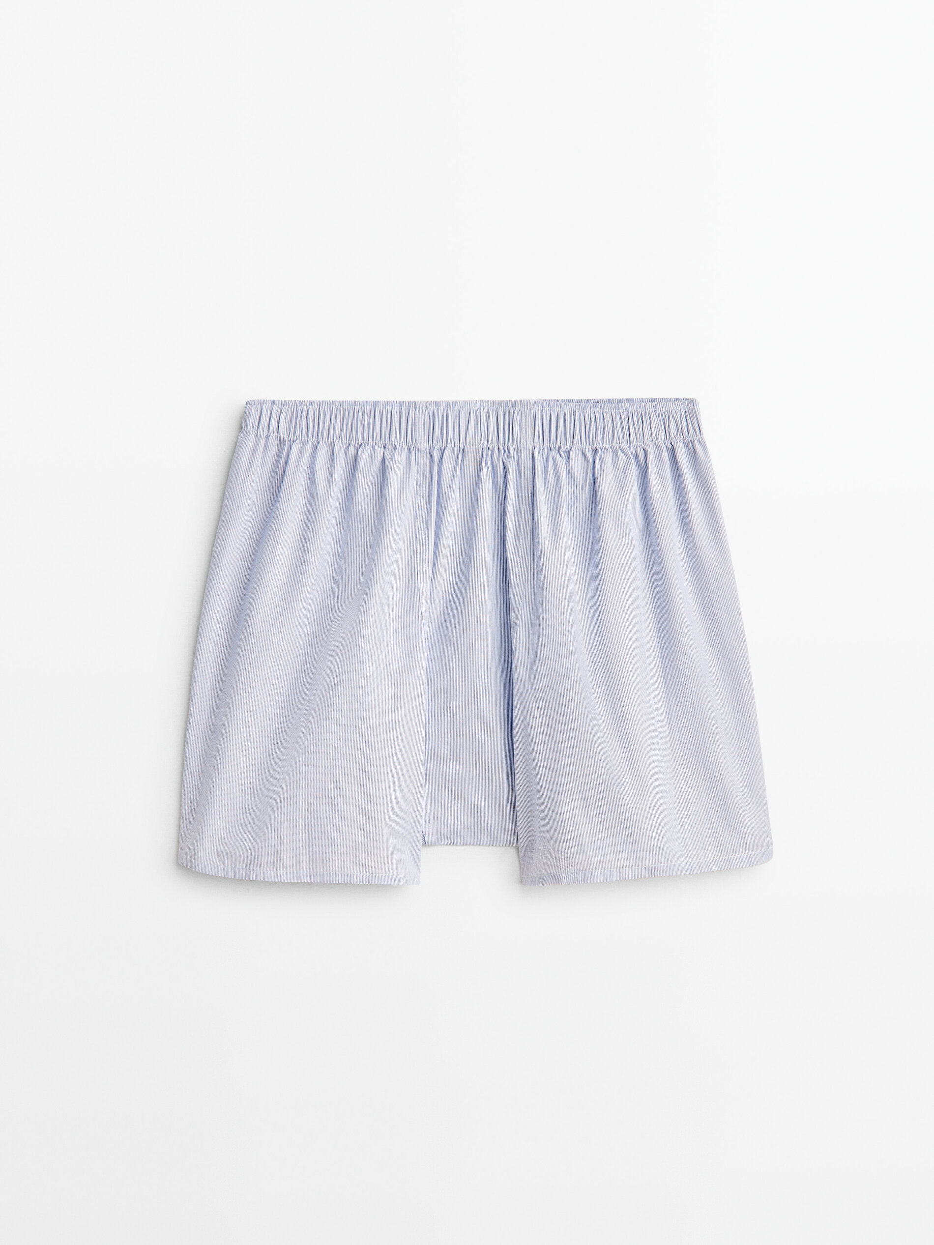 Micro striped poplin boxers