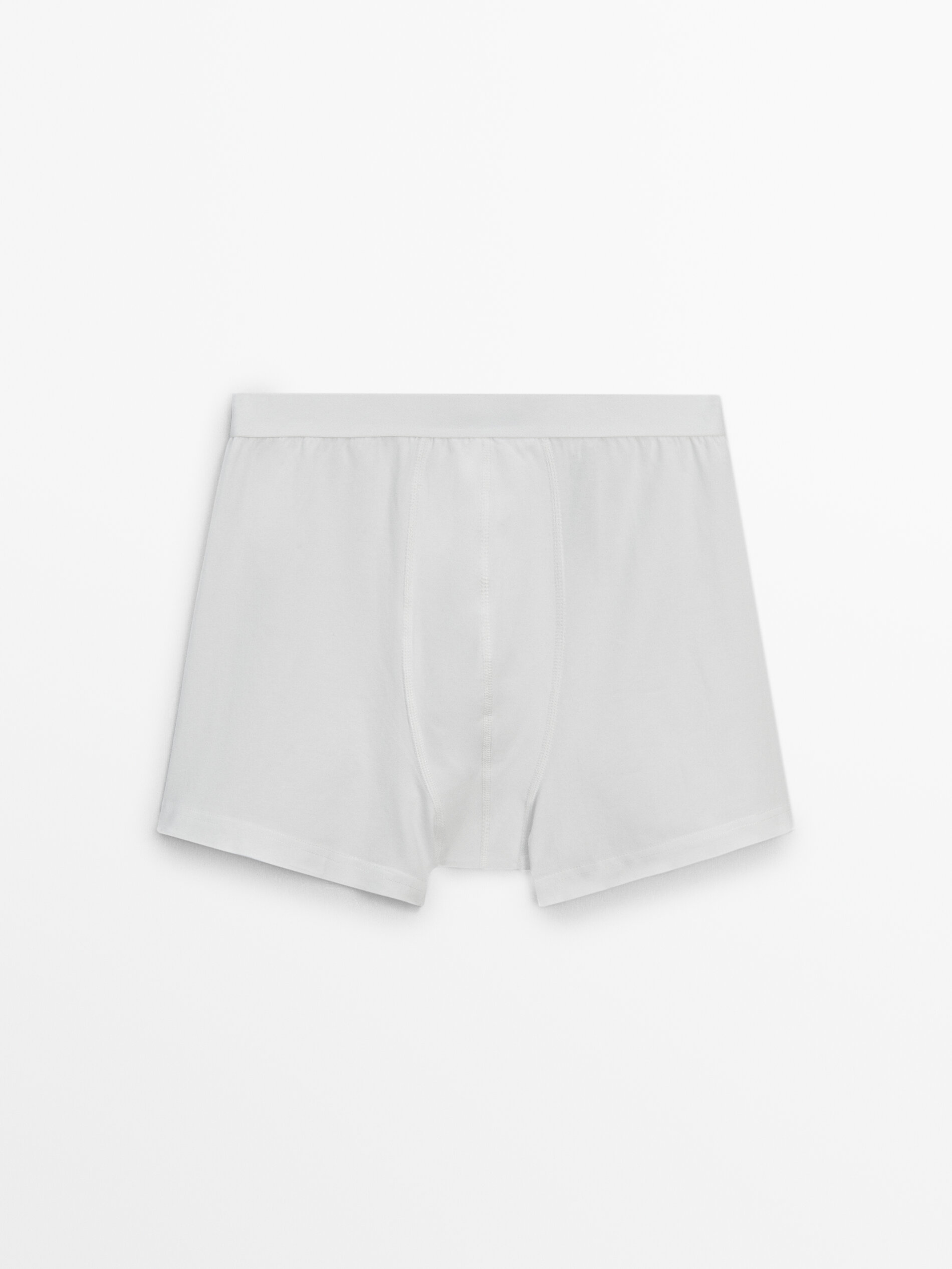 Plain cotton blend boxers