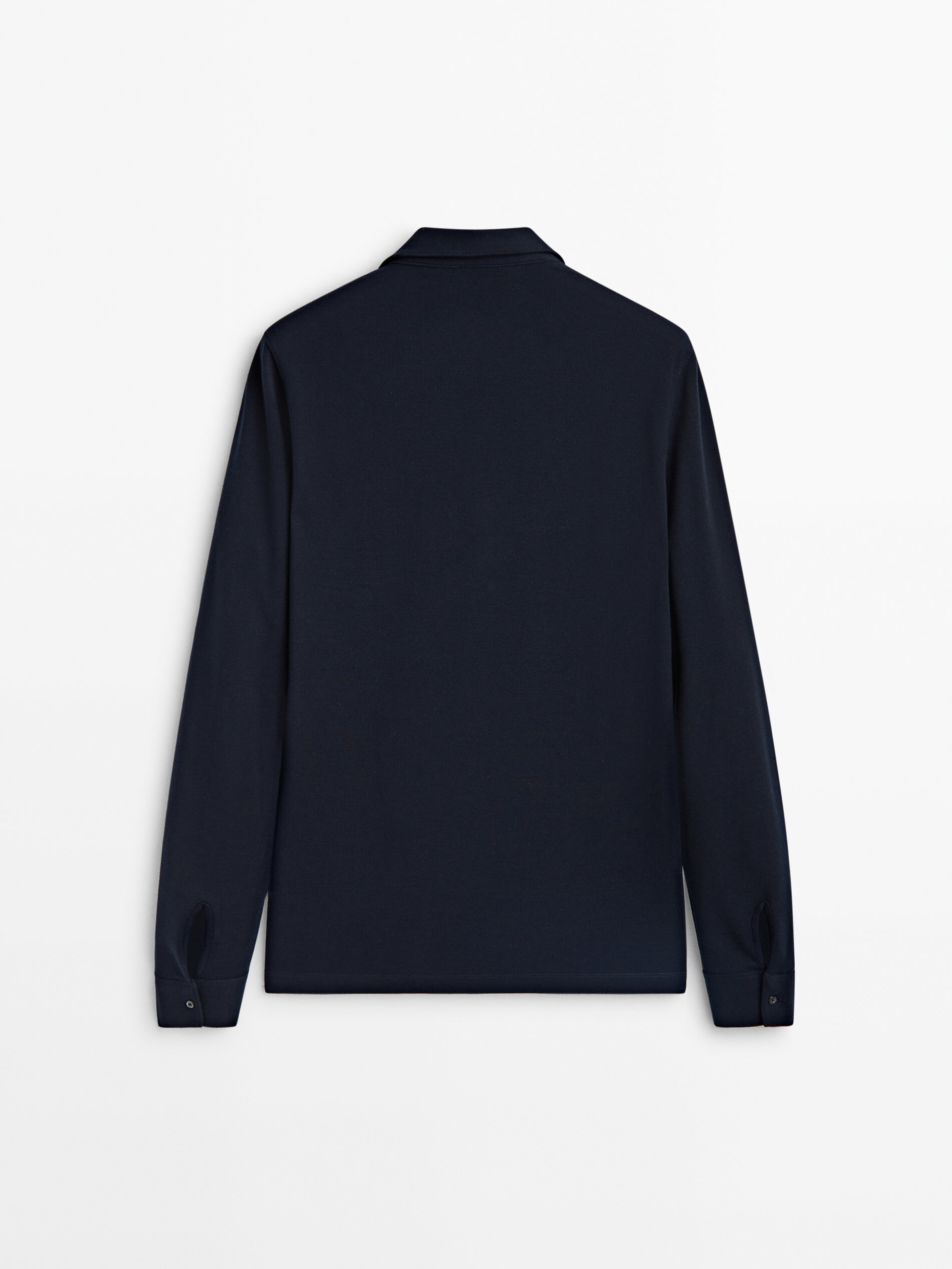 Polo manga larga massimo dutti outlet