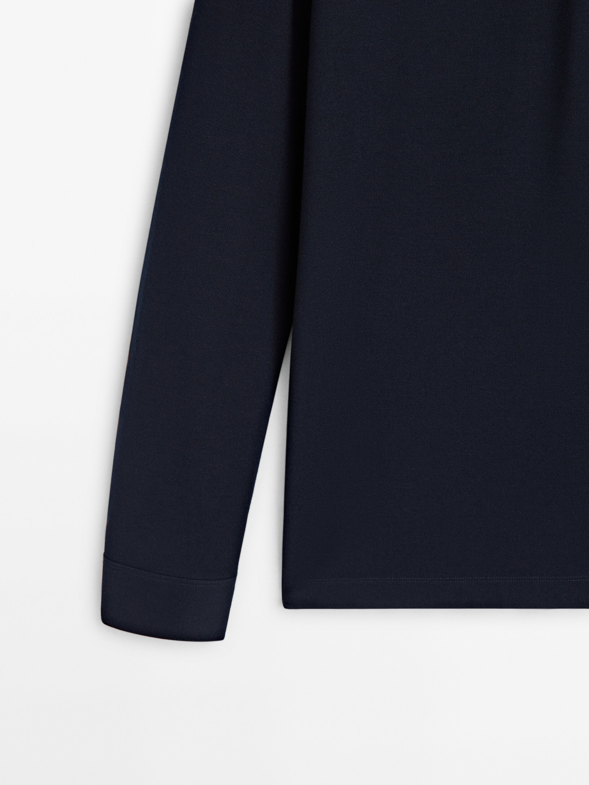 Polo manga hotsell larga massimo dutti