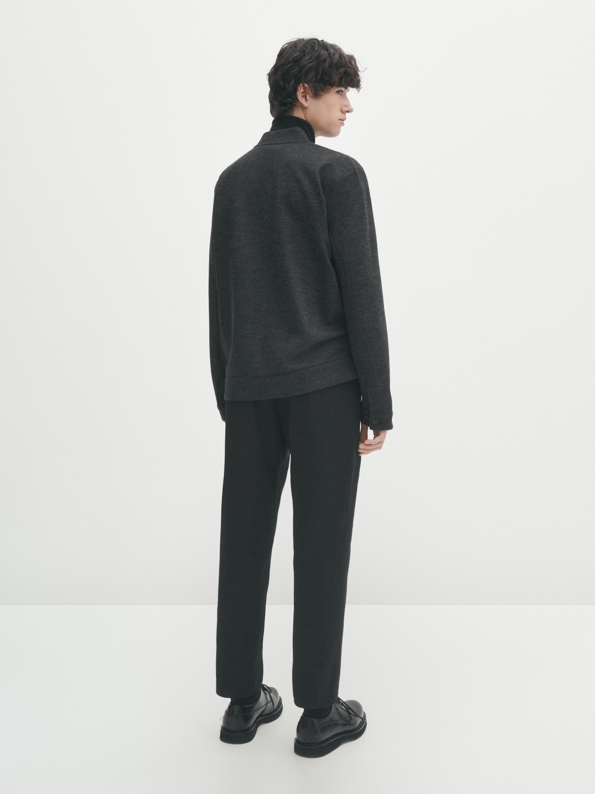 Sweater bomber jacket store