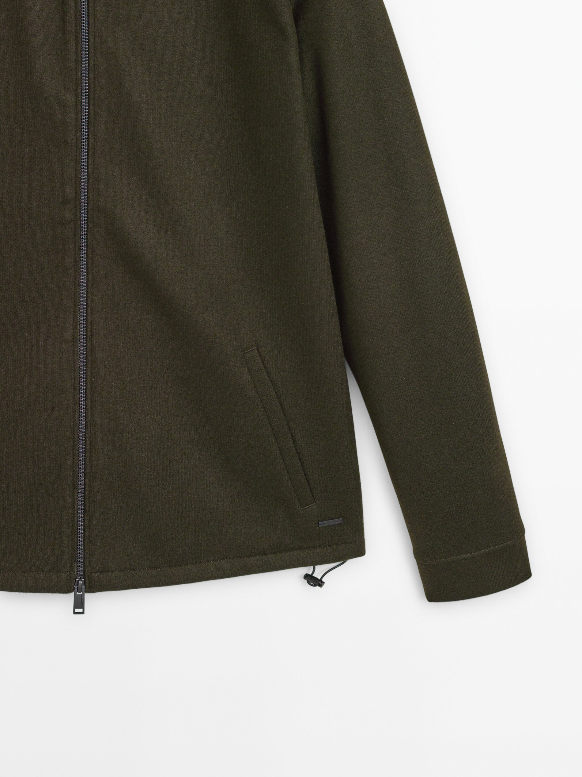 Sudadera cremallera capucha