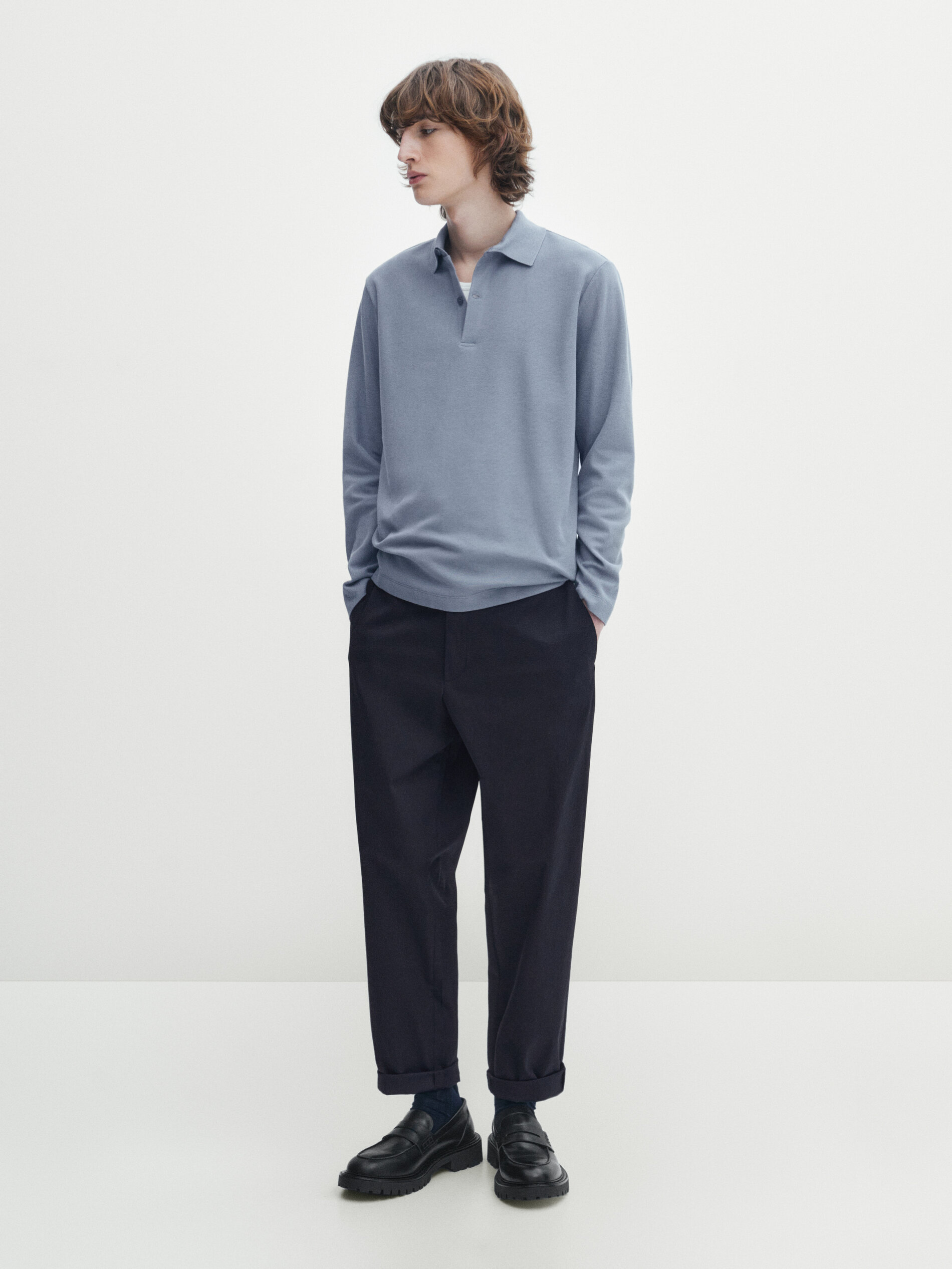 Massimo dutti polos 2025 manga larga