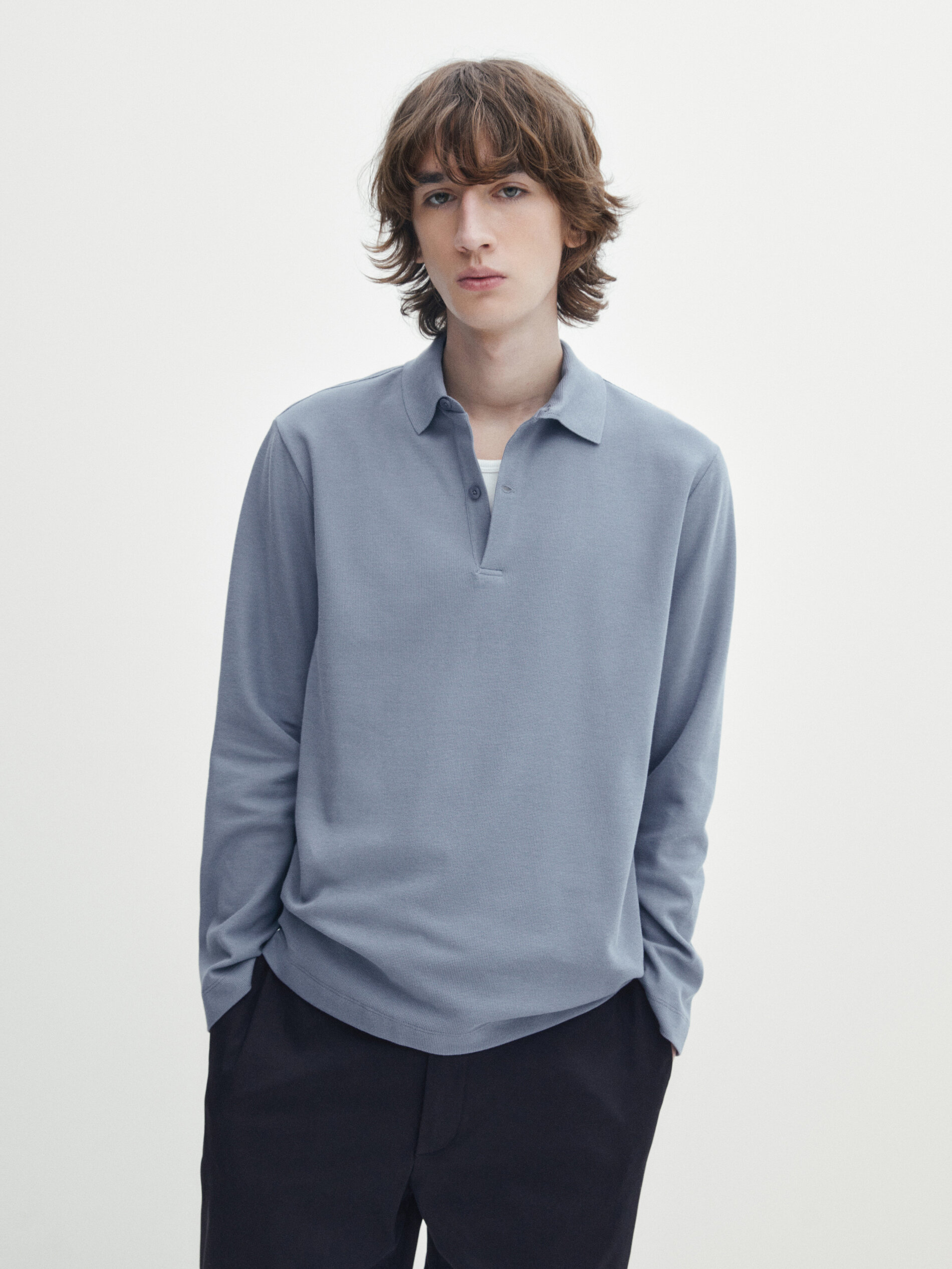 Polos manga larga hombre hotsell massimo dutti