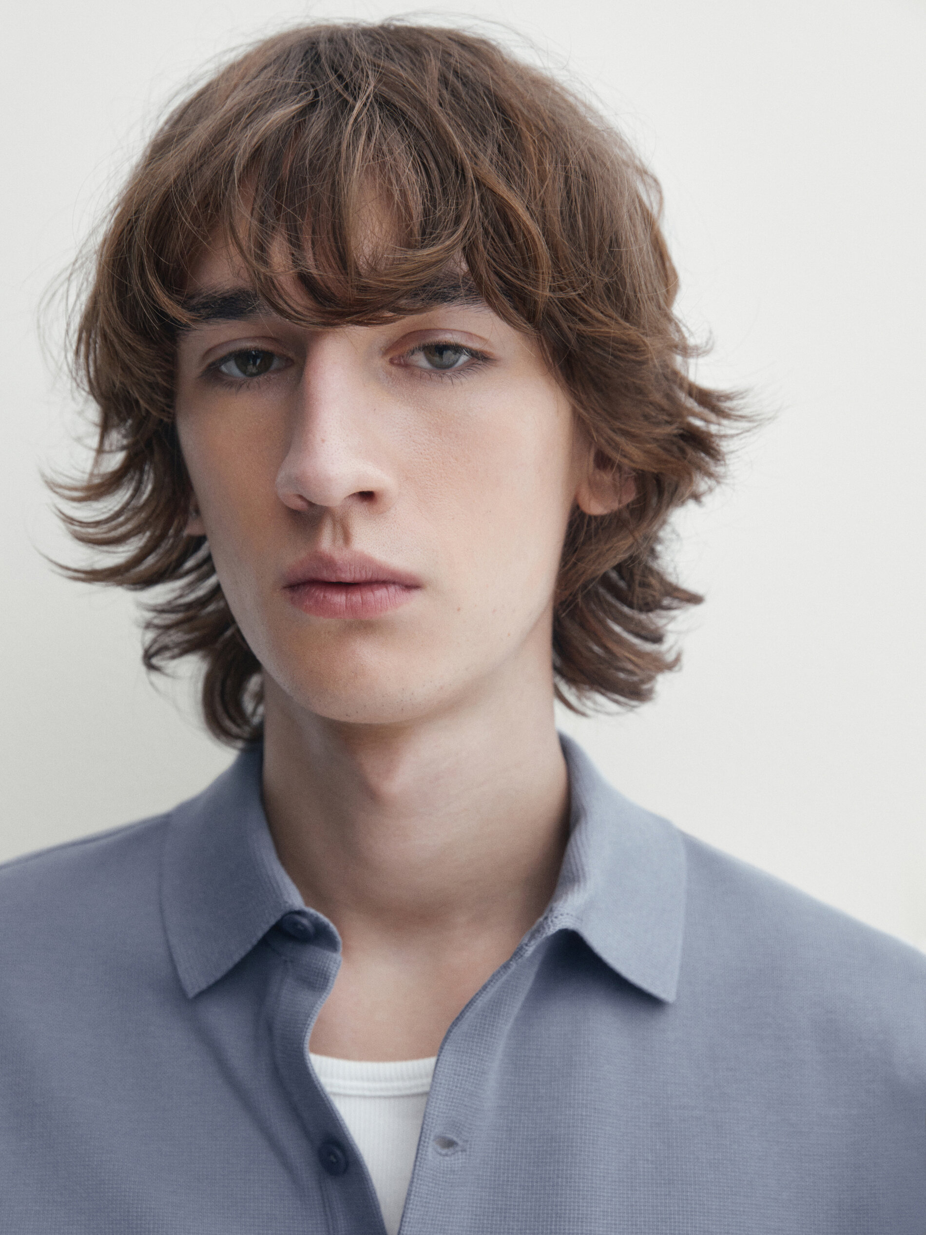 Polo manga sale larga massimo dutti