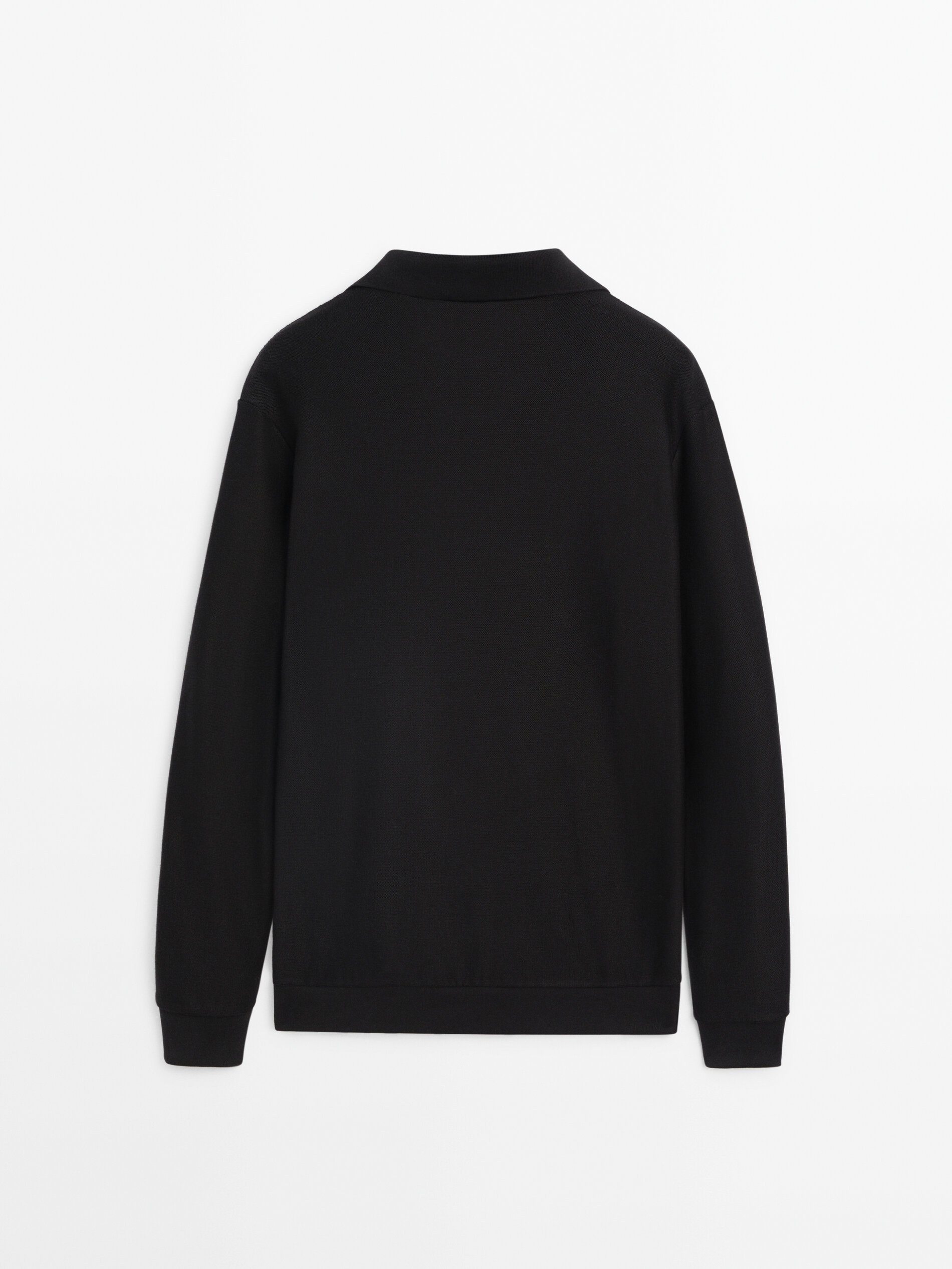 Polo manga clearance larga massimo dutti